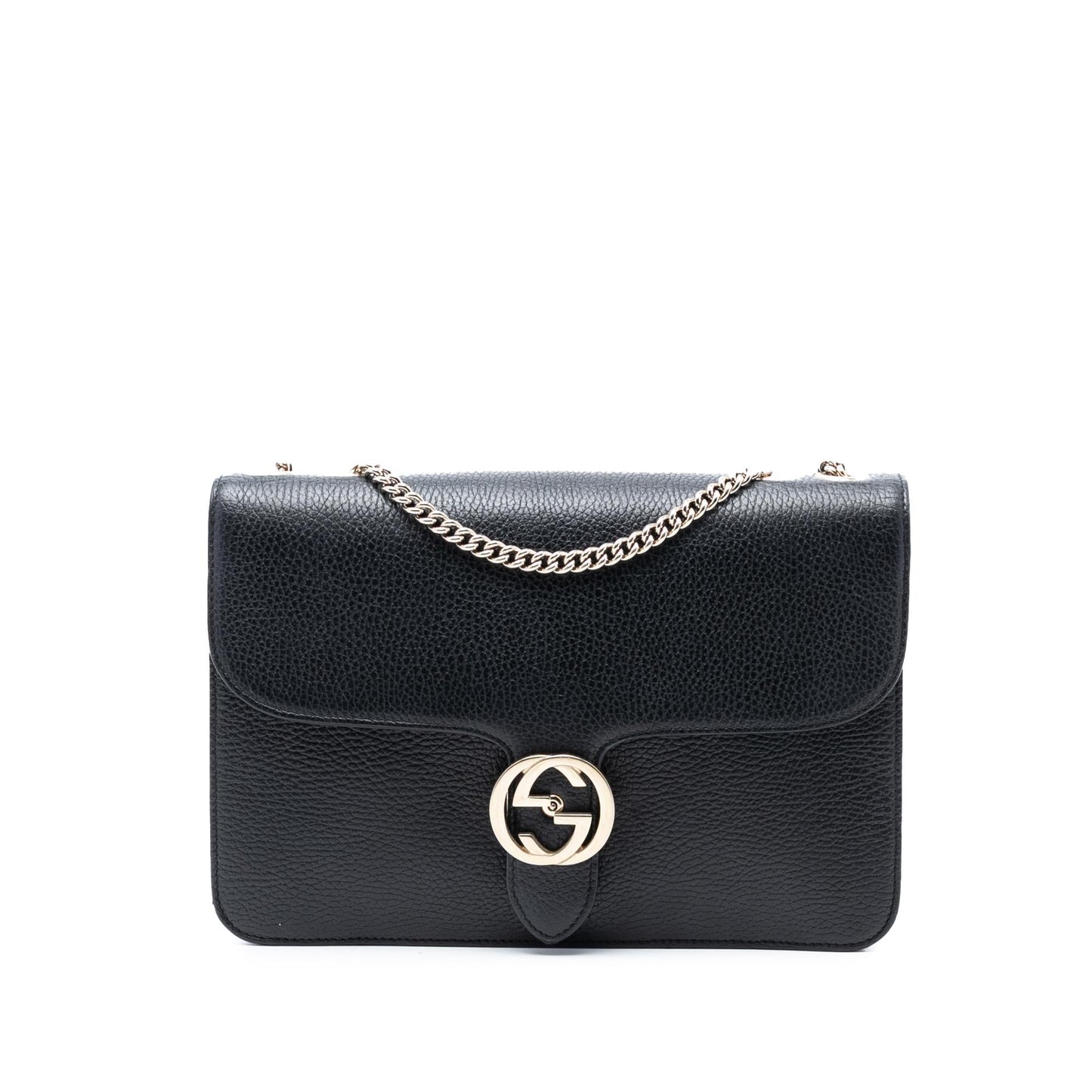 Gucci Medium Dollar Calfskin Interlocking G Crossbody