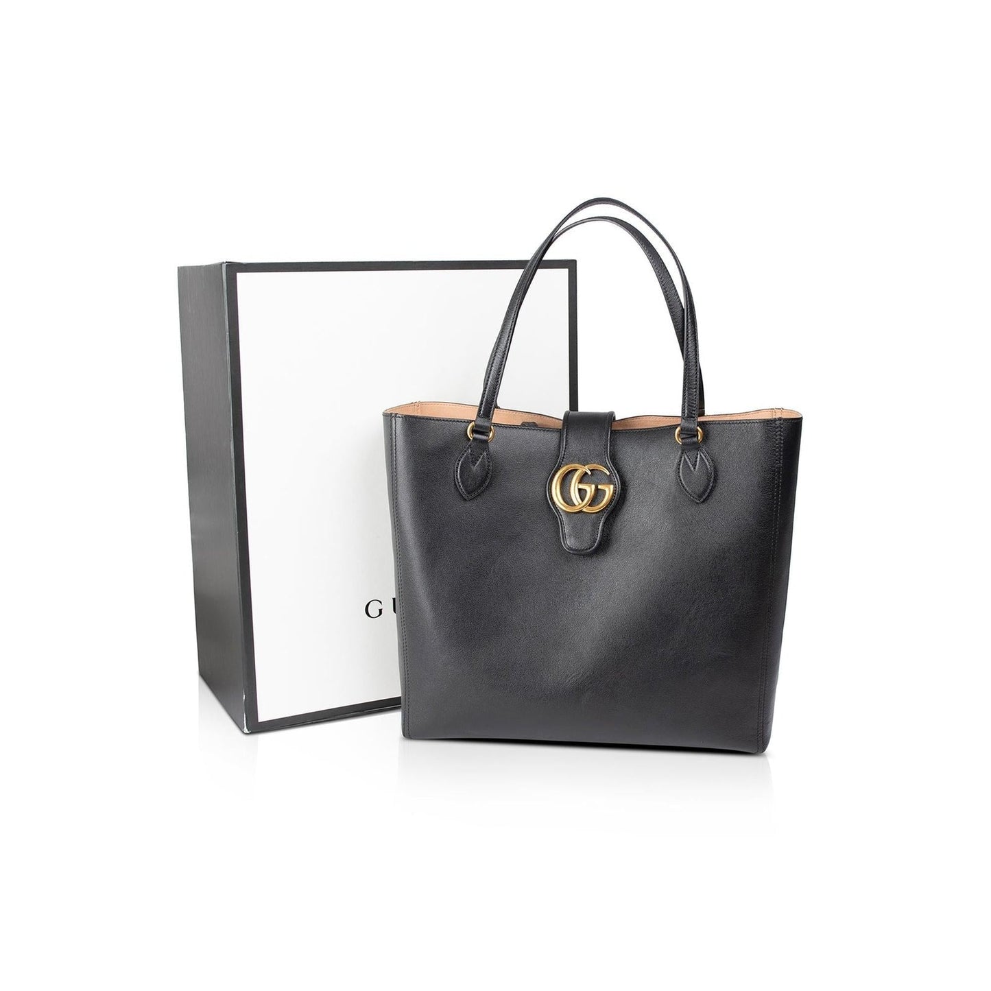 Gucci Medium Double G Leather Tote