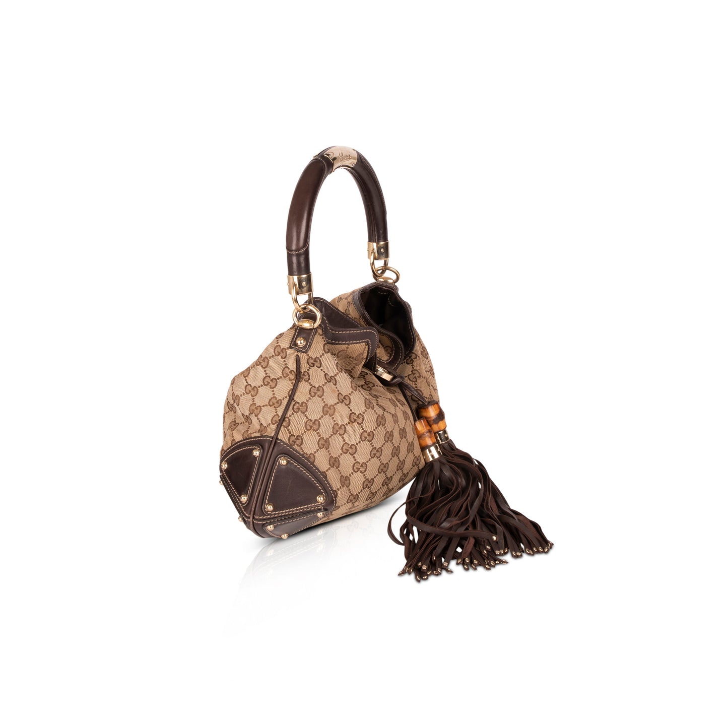 Gucci Medium GG Canvas Babouska Indy Hobo