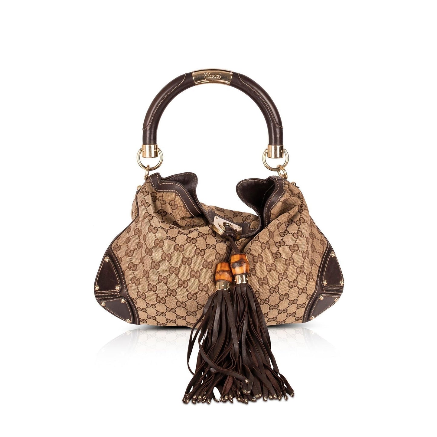 Gucci Medium GG Canvas Babouska Indy Hobo