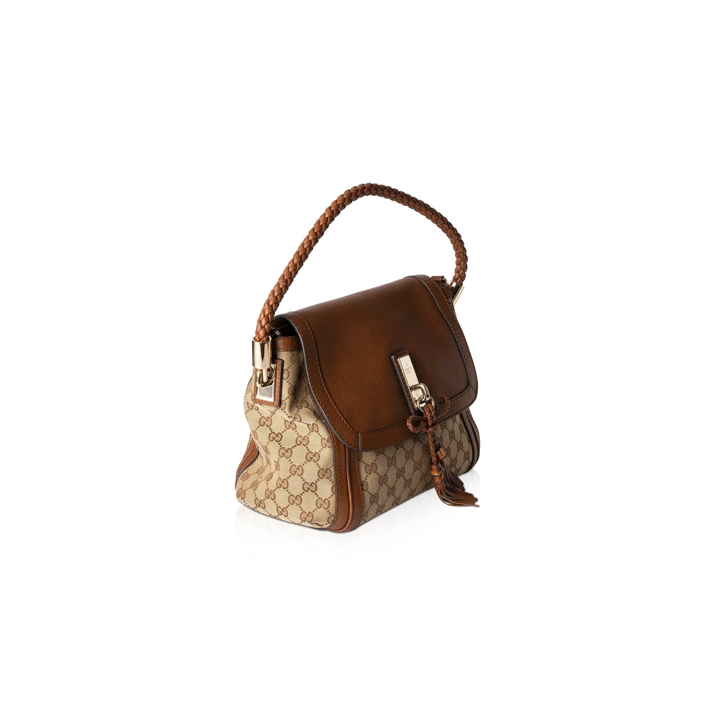 Gucci Medium GG Canvas Bella Shoulder Bag