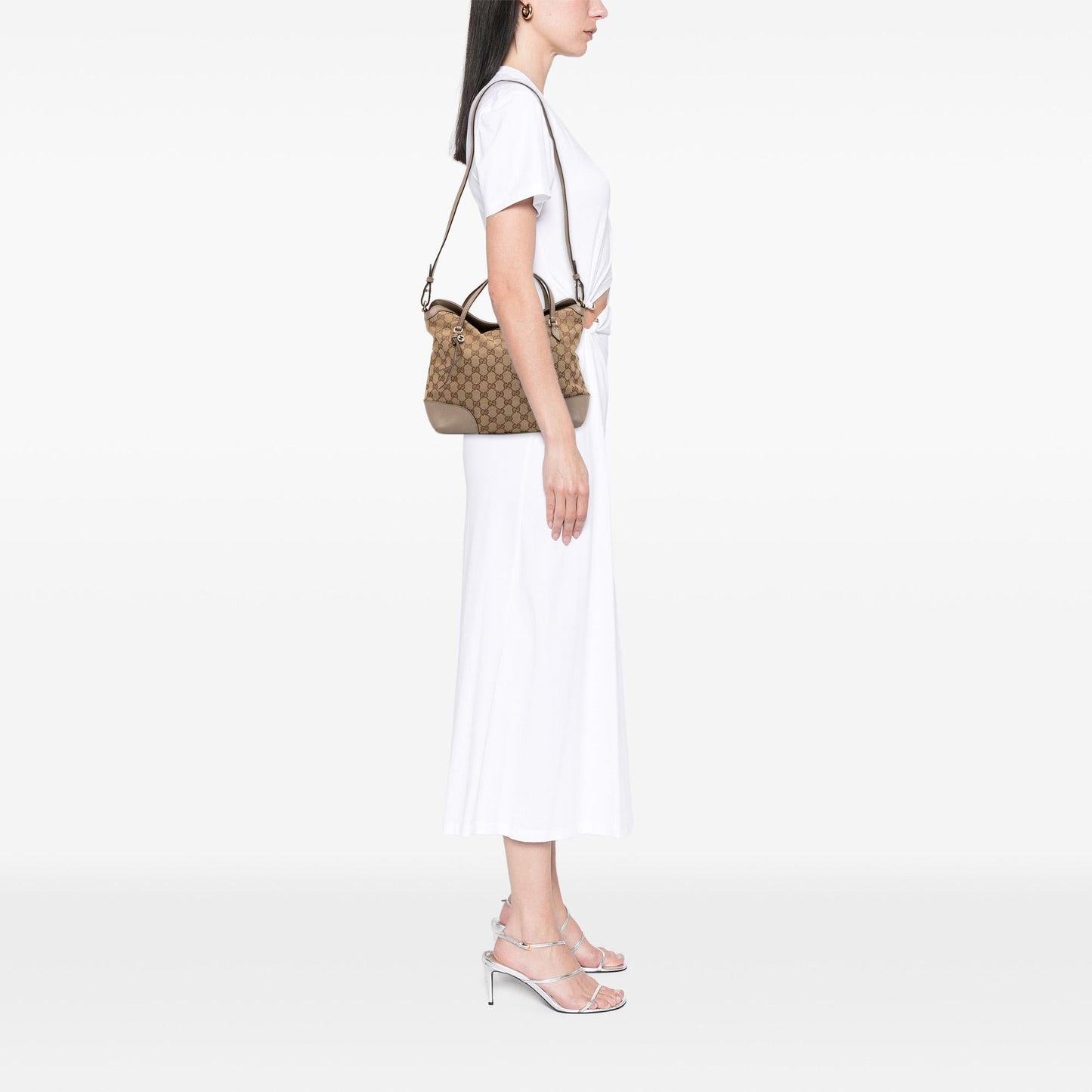 Gucci Medium GG Canvas Bree Satchel