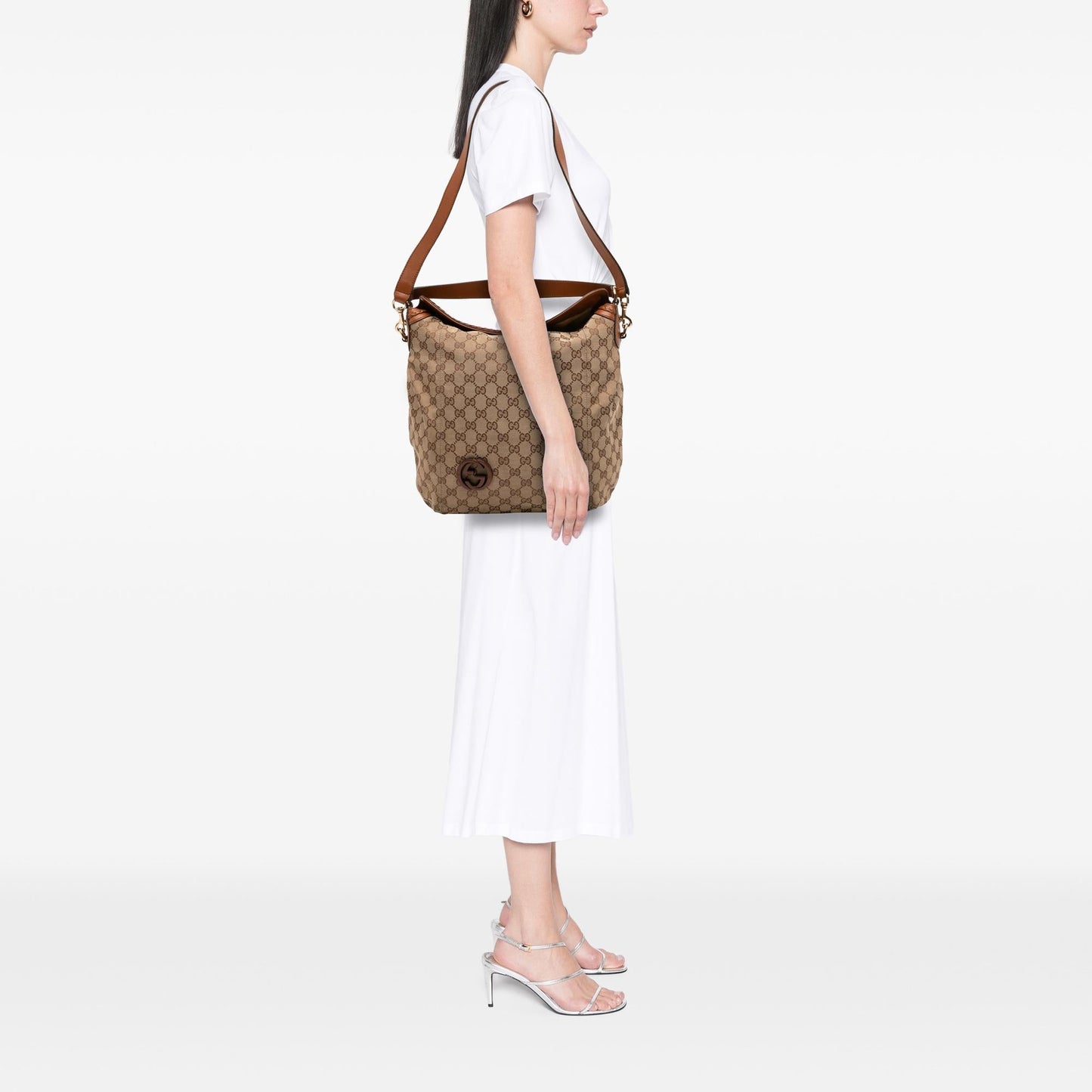 Gucci Medium GG Canvas Brick Lane Convertible Hobo