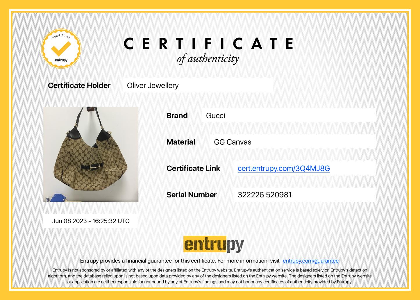 Gucci Medium GG Canvas Emily Hobo