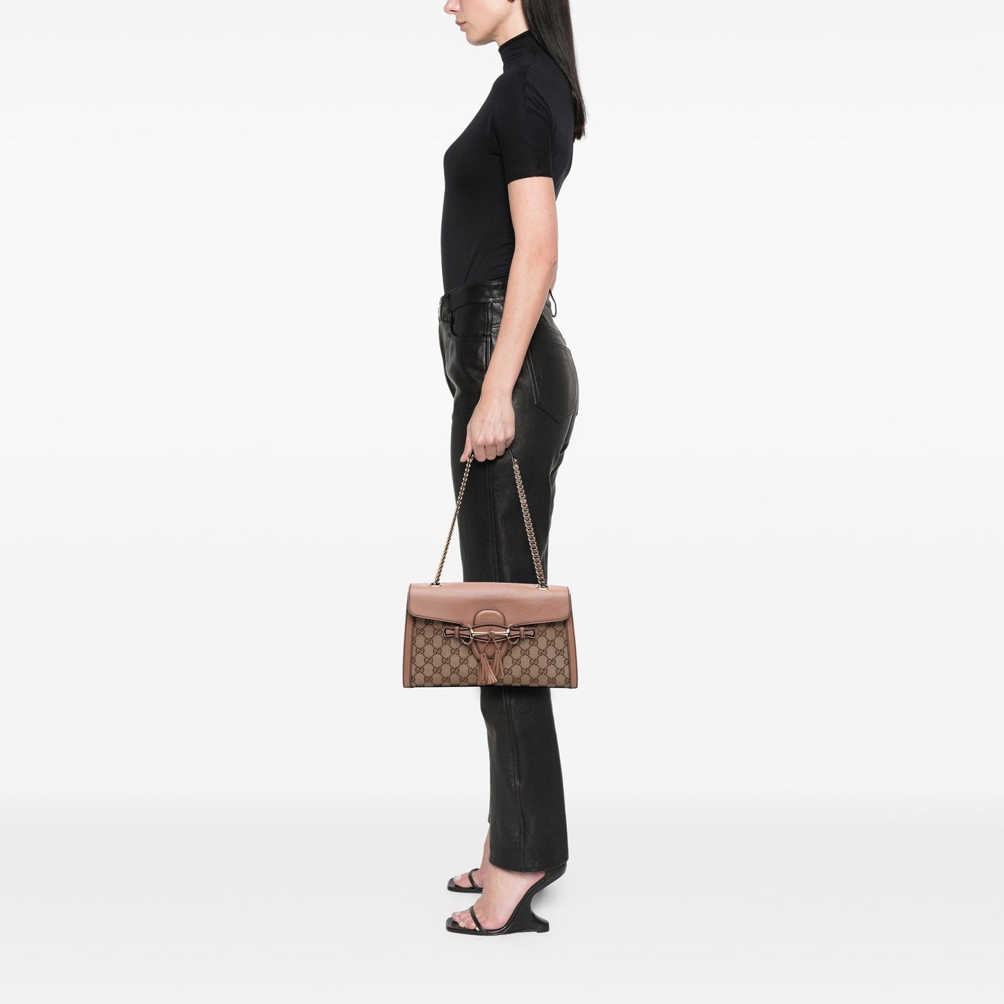Gucci Medium GG Canvas Emily Shoulder Bag