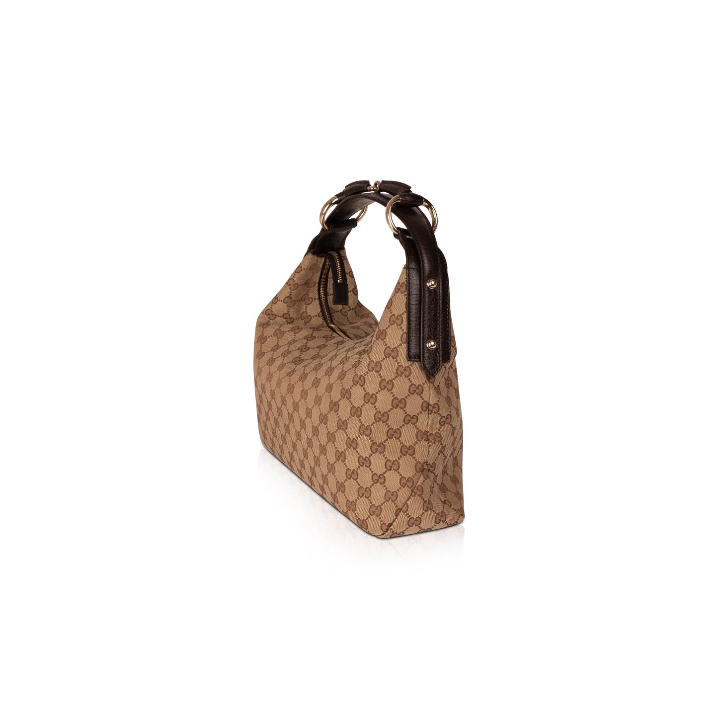 Gucci Medium GG Canvas Horsebit Hobo