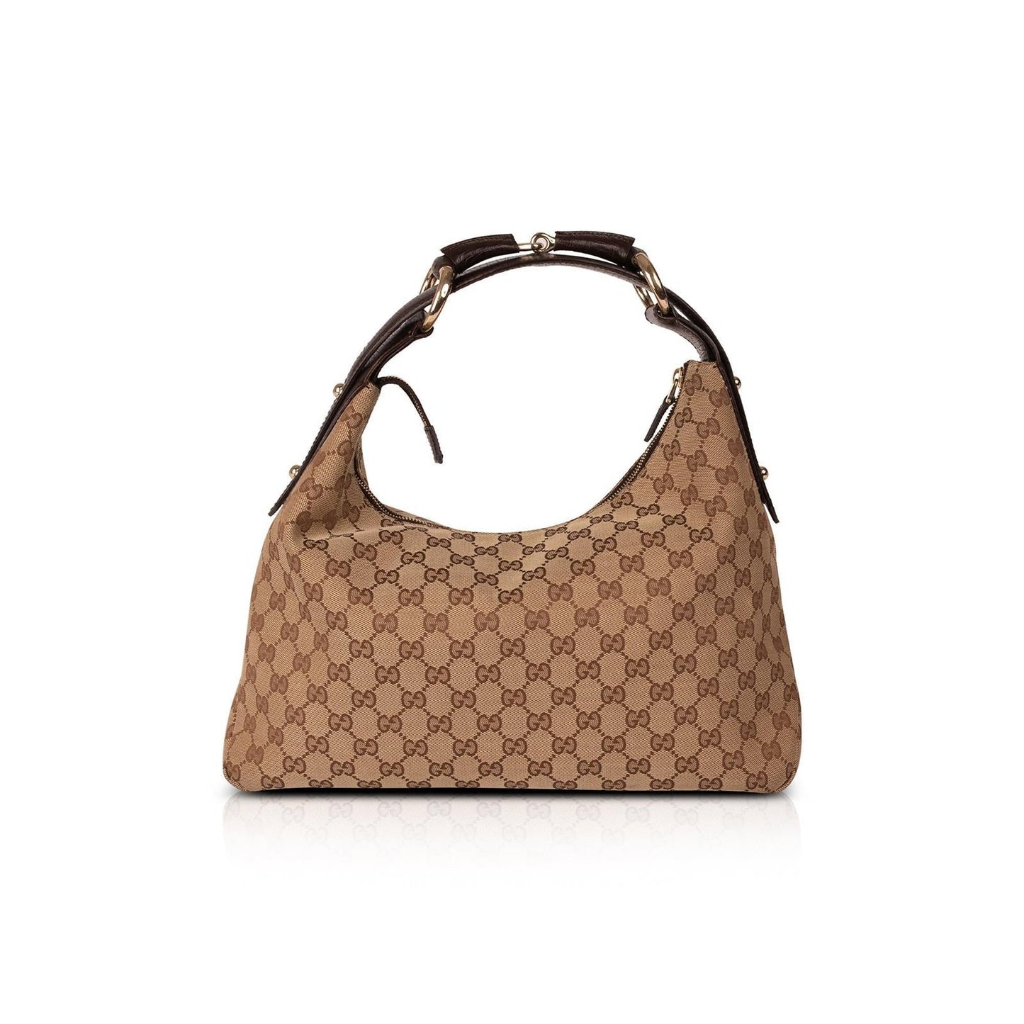 Gucci Medium GG Canvas Horsebit Hobo