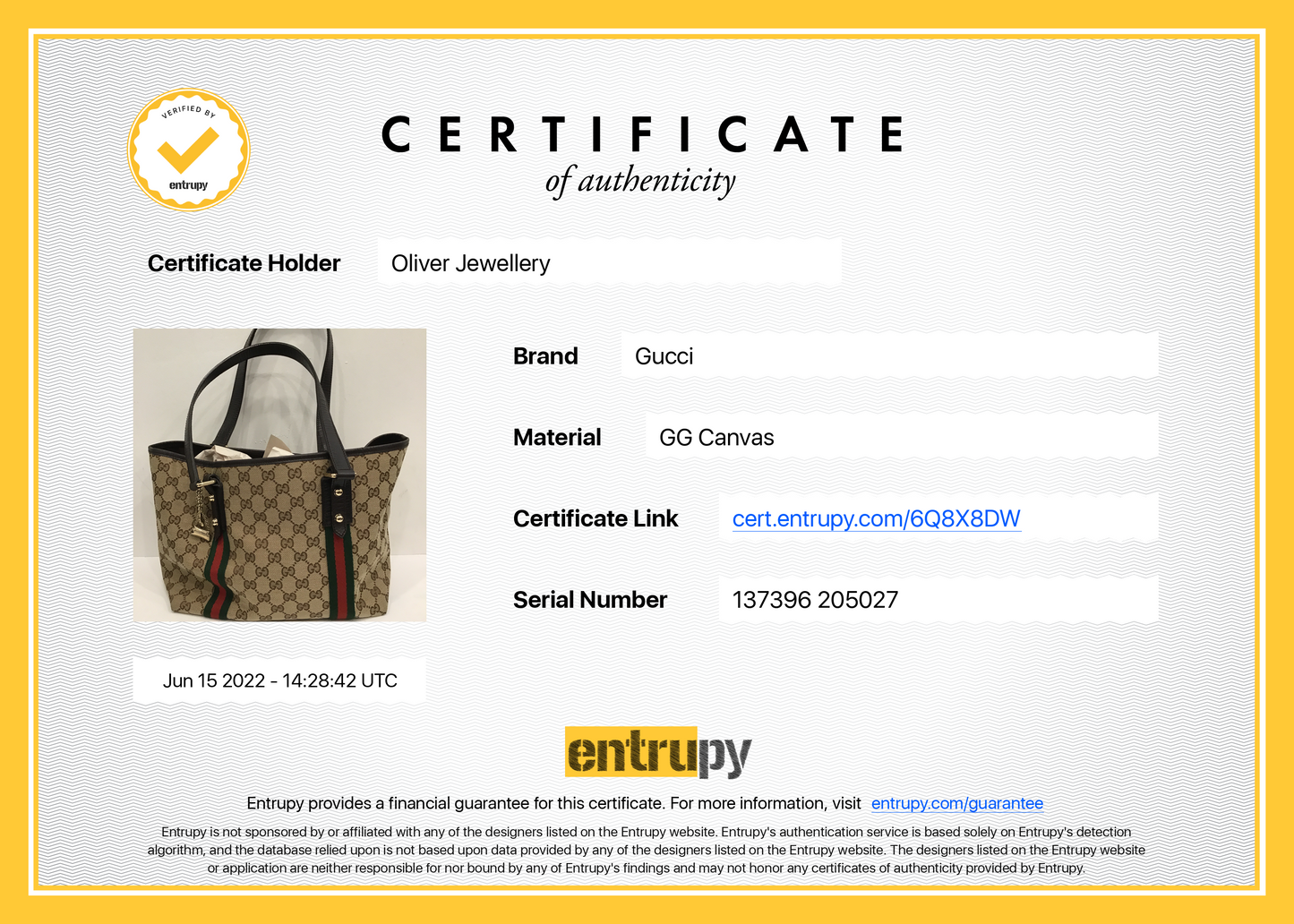 Gucci Medium GG Canvas Jolicoeur Tote