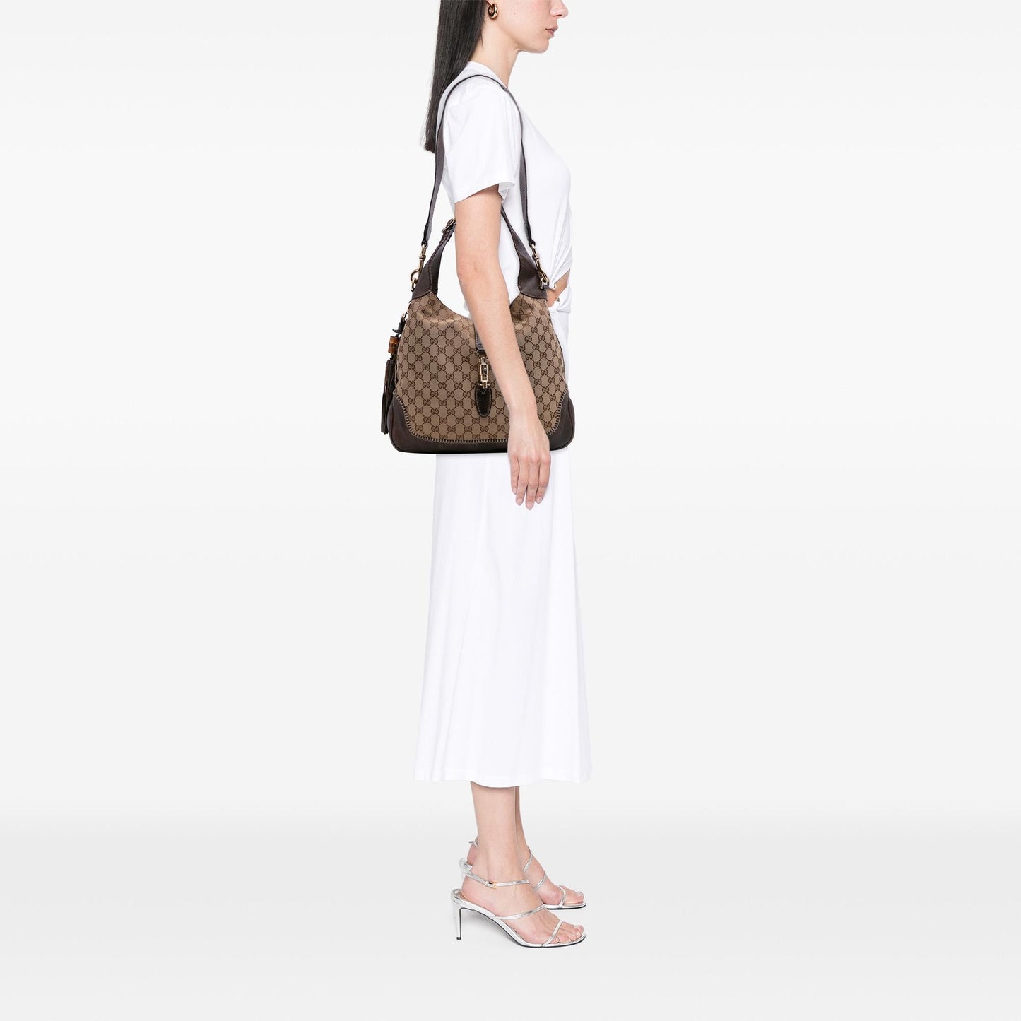Gucci Medium GG Canvas New Jackie Satchel