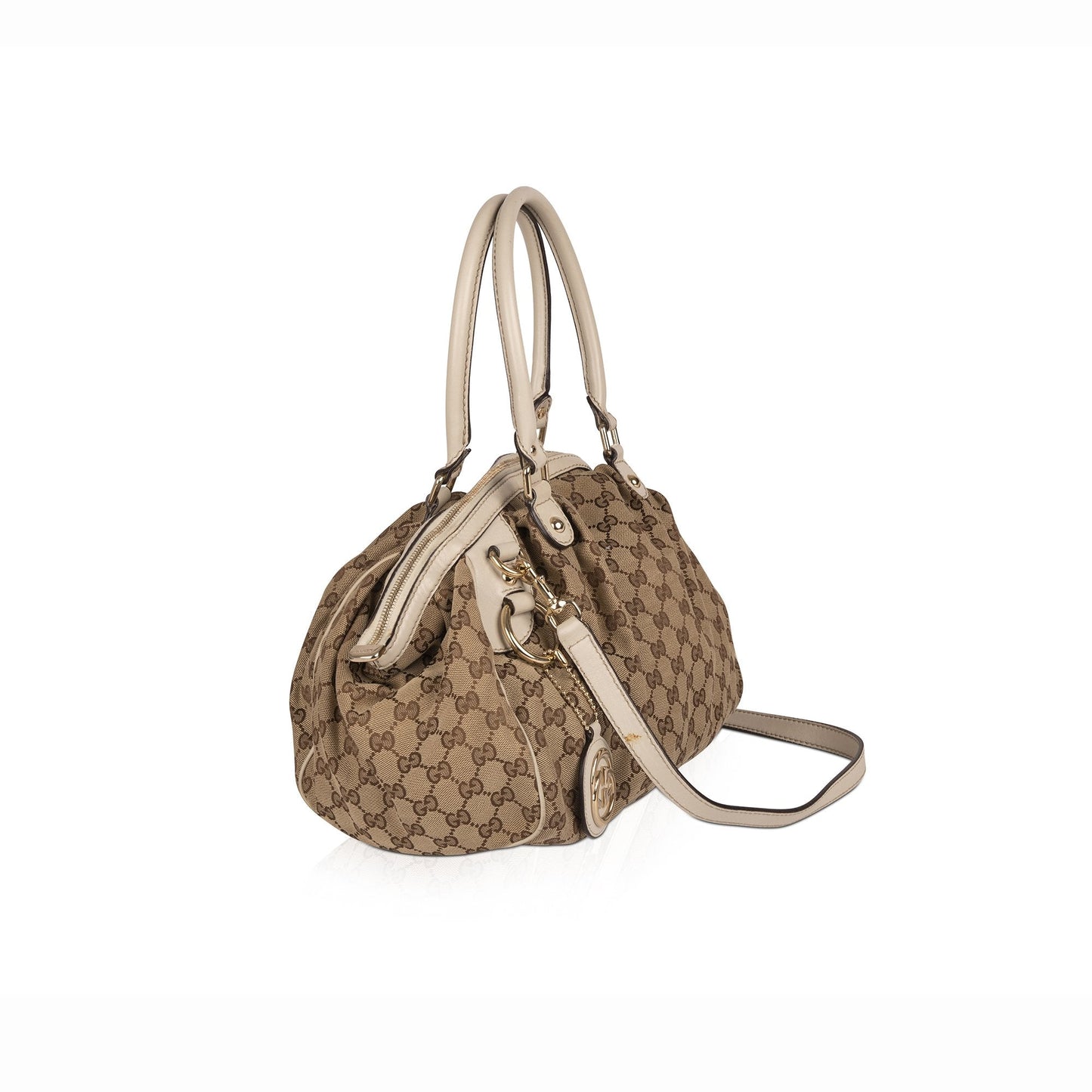 Gucci Medium GG Canvas Sukey Boston Bag