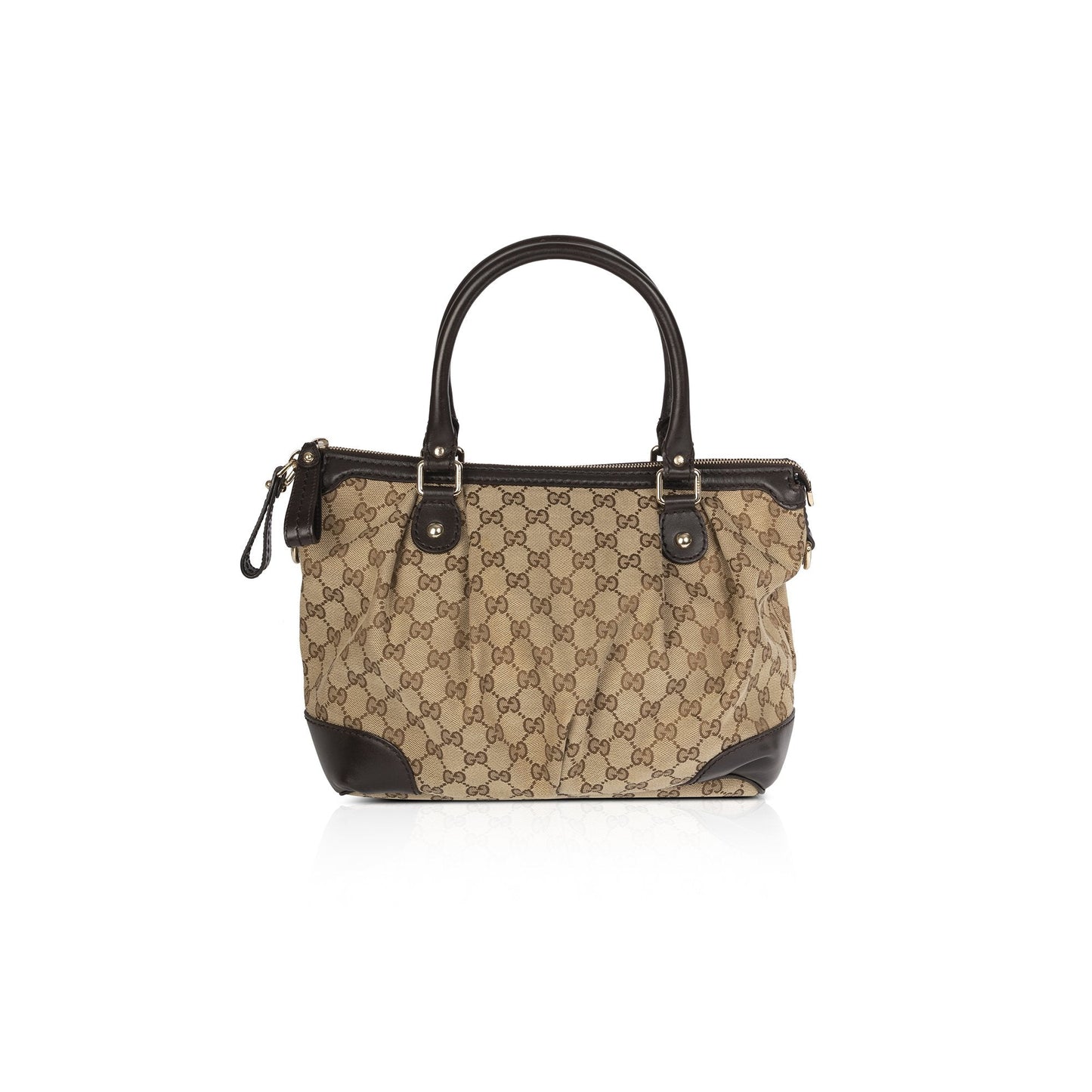 Gucci Medium GG Canvas Sukey Top Handle Satchel
