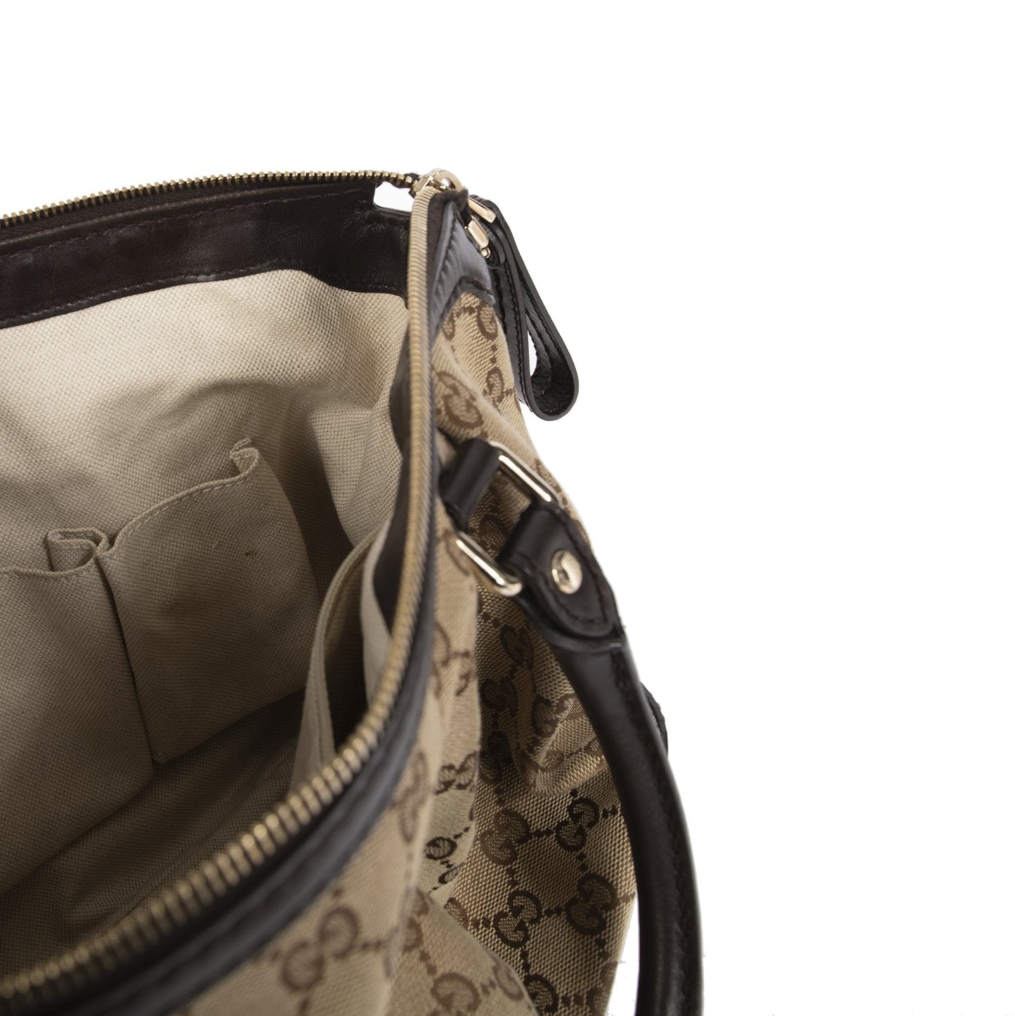 Gucci Medium GG Canvas Sukey Top Handle Satchel