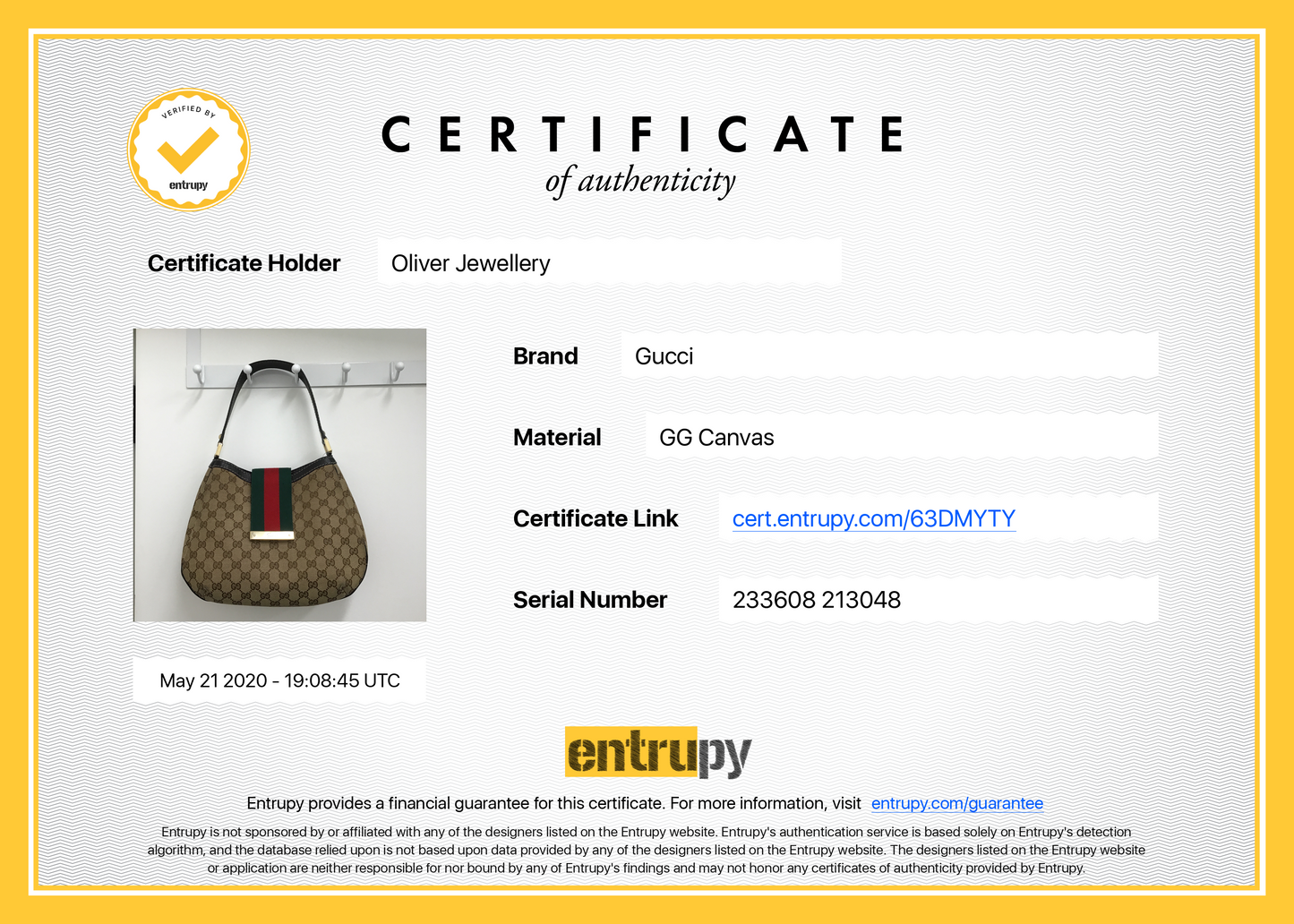 Gucci Medium GG New Ladies Web Hobo