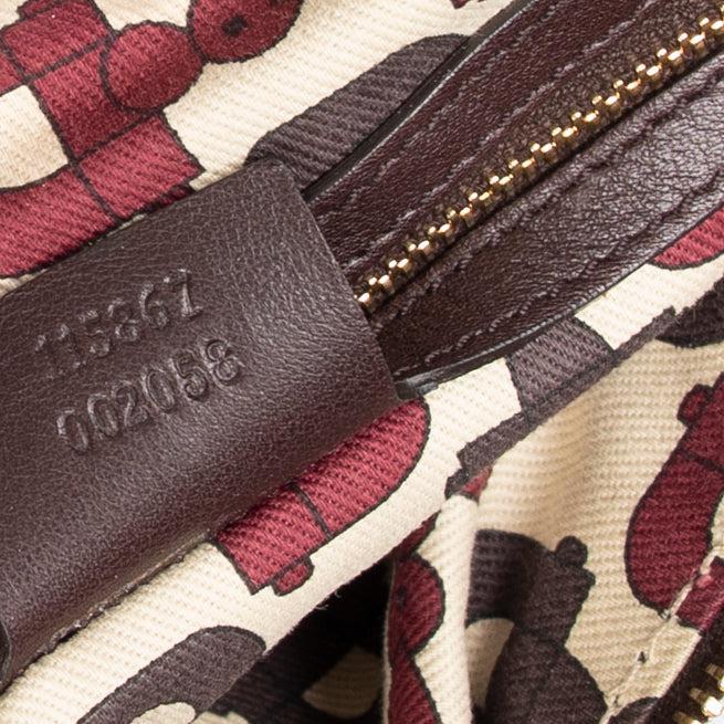 Gucci Medium GG Signature Leather Horsebit Hobo