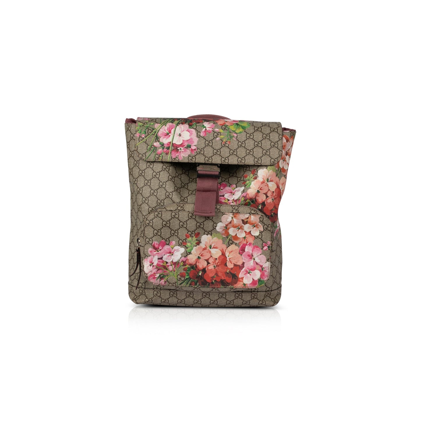 Gucci Medium GG Supreme Blooms Backpack