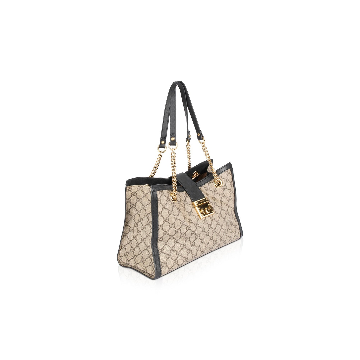 Gucci Medium GG Supreme Padlock Shoulder Bag