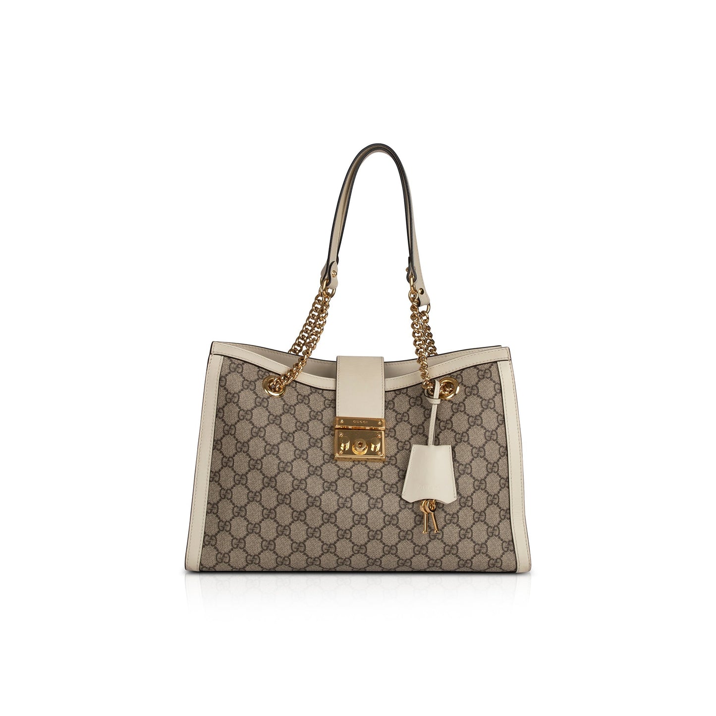 Gucci Medium GG Supreme Padlock Shoulder Bag