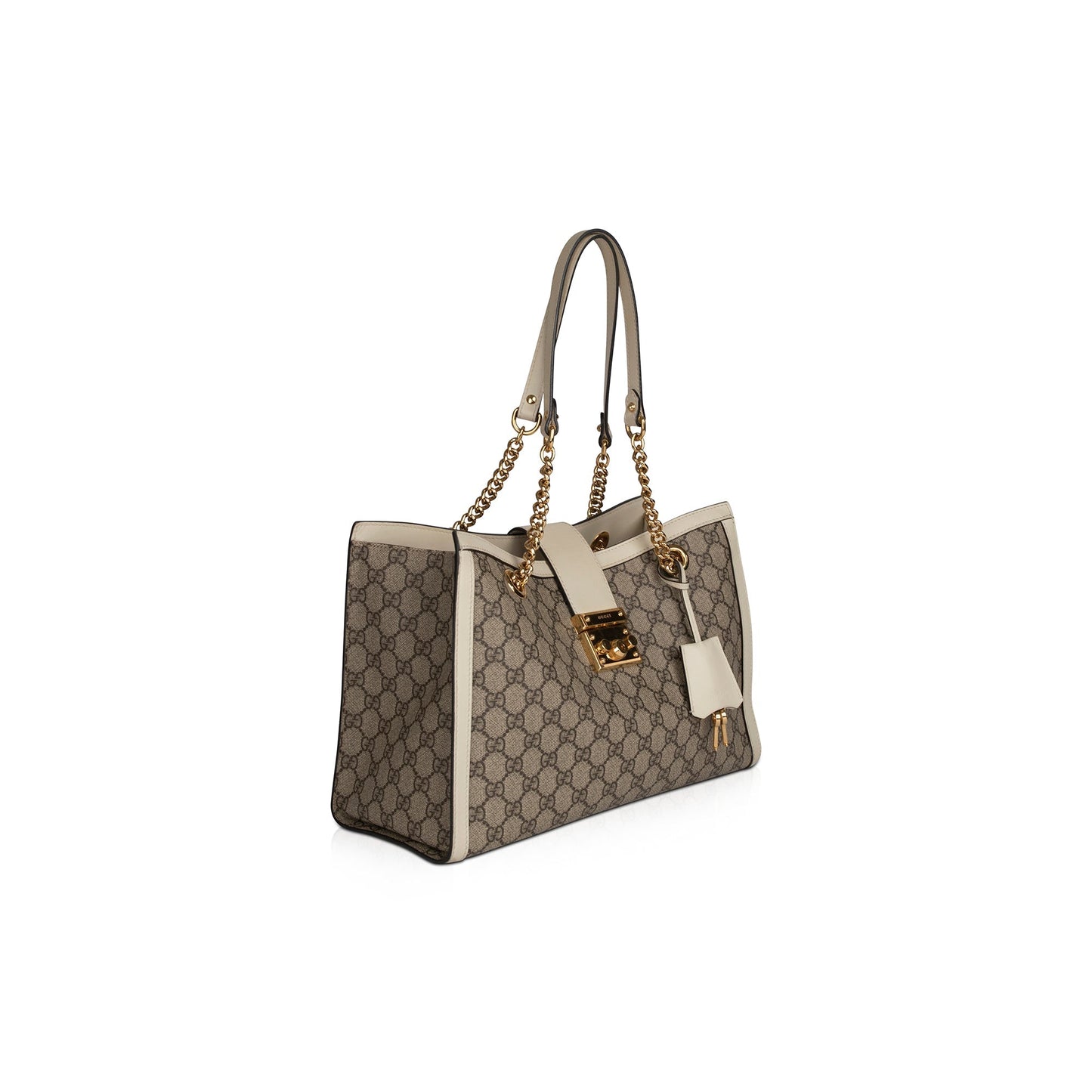 Gucci Medium GG Supreme Padlock Shoulder Bag