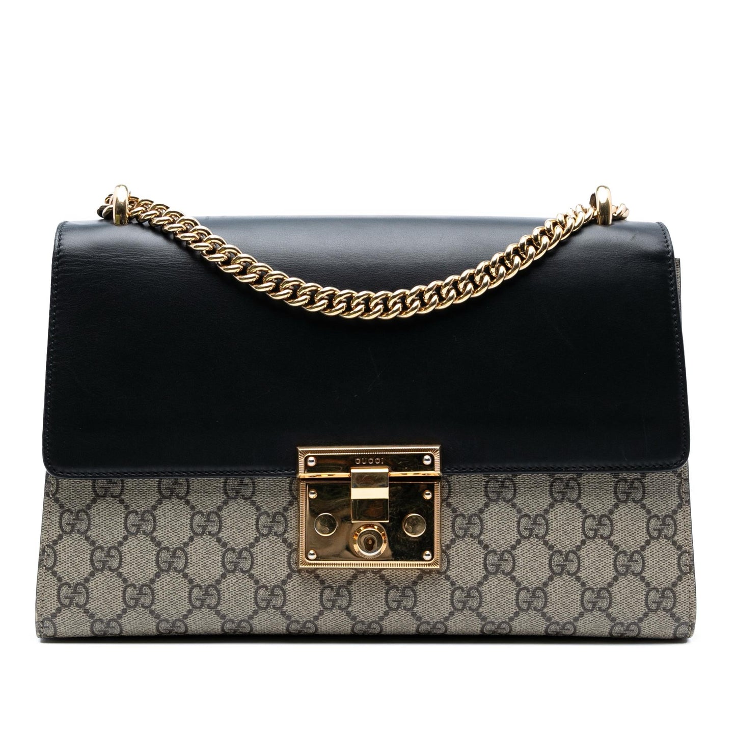 Gucci Medium GG Supreme Padlock Shoulder Bag