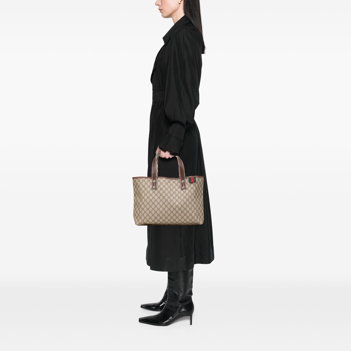 Gucci Medium GG Supreme Web Loop Tote