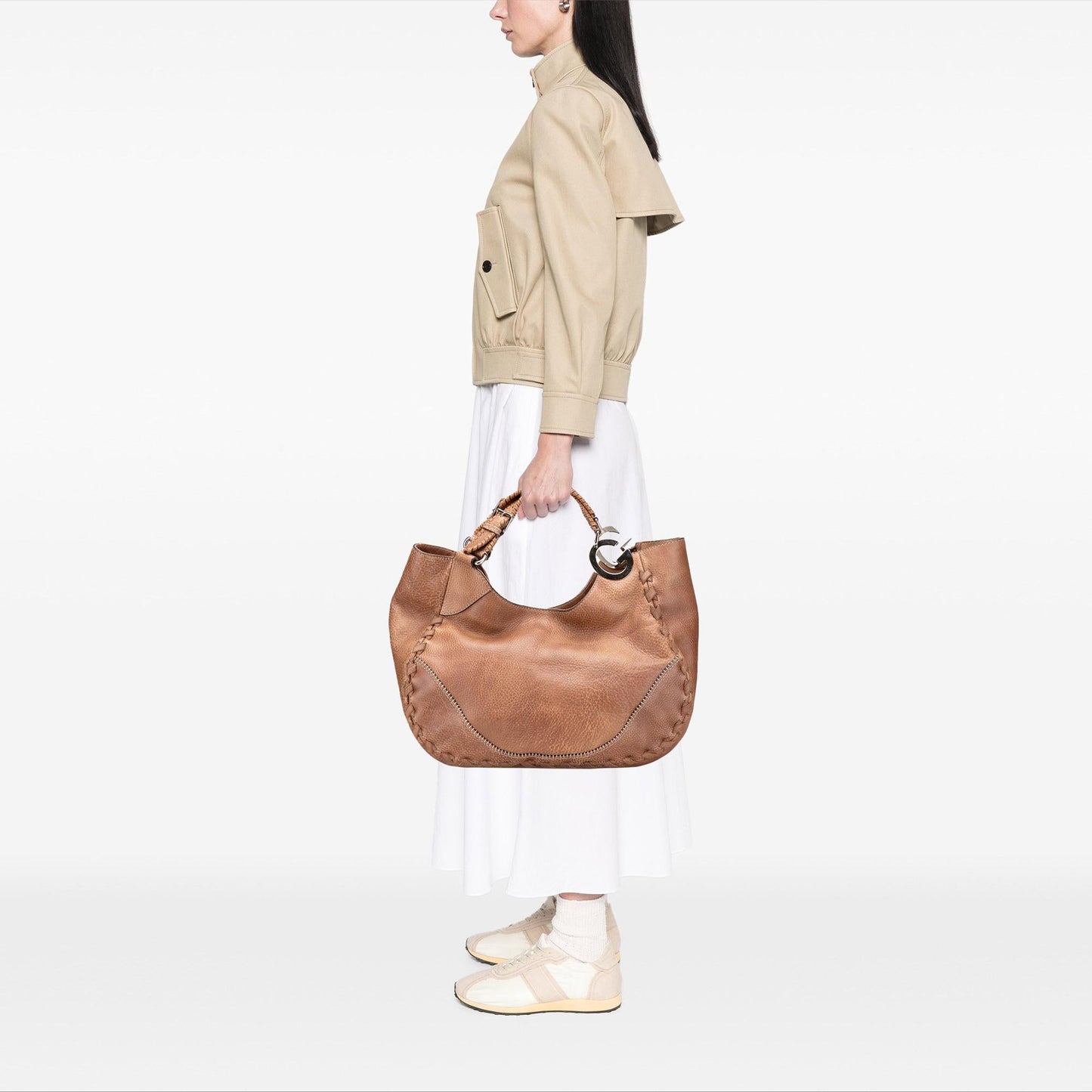 Gucci Medium Grained Calfskin Charlotte Hobo