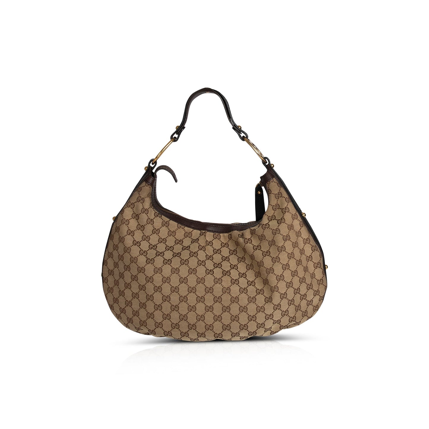 Gucci Medium Interlocking GG Canvas Hobo