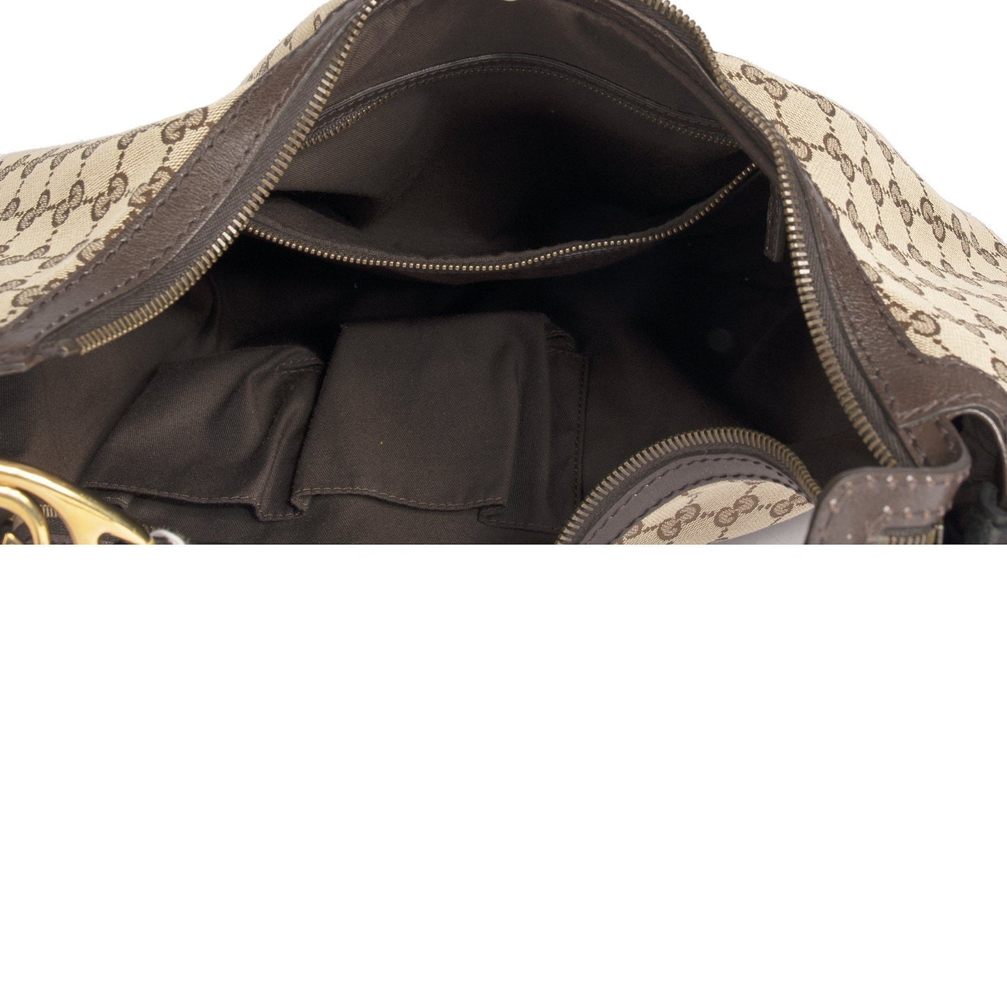 Gucci Medium Interlocking GG Canvas Hobo