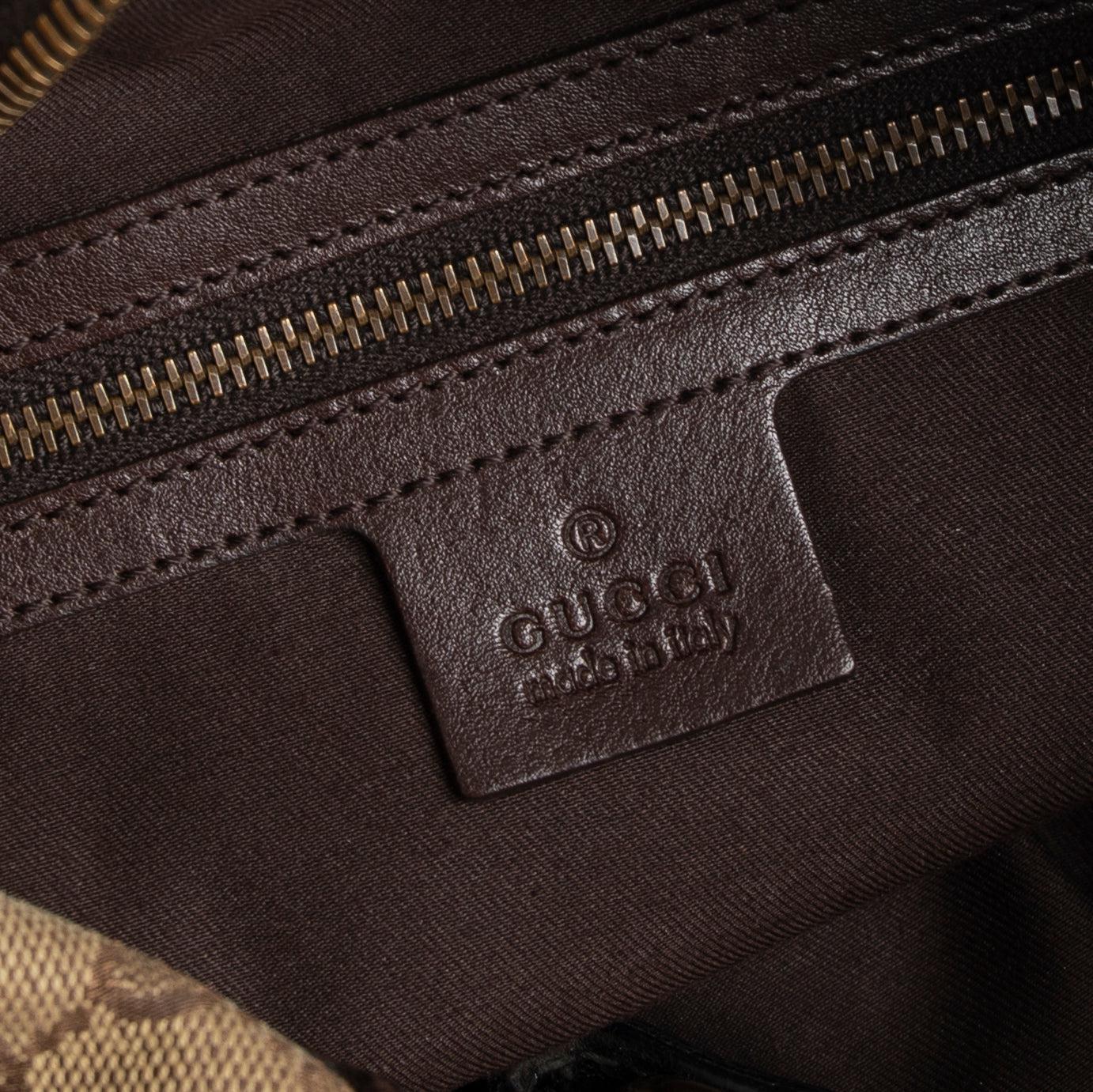 Gucci Medium Interlocking GG Canvas Hobo
