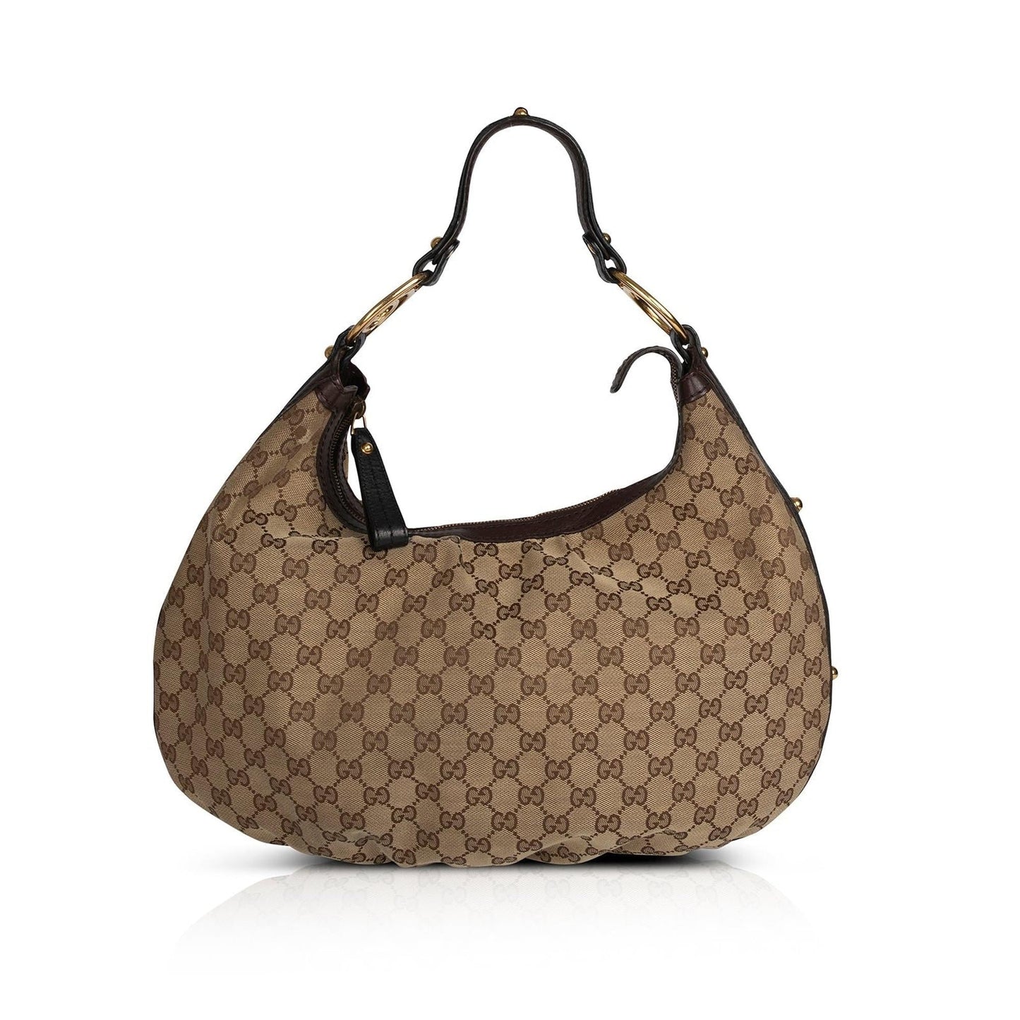 Gucci Medium Interlocking GG Canvas Hobo