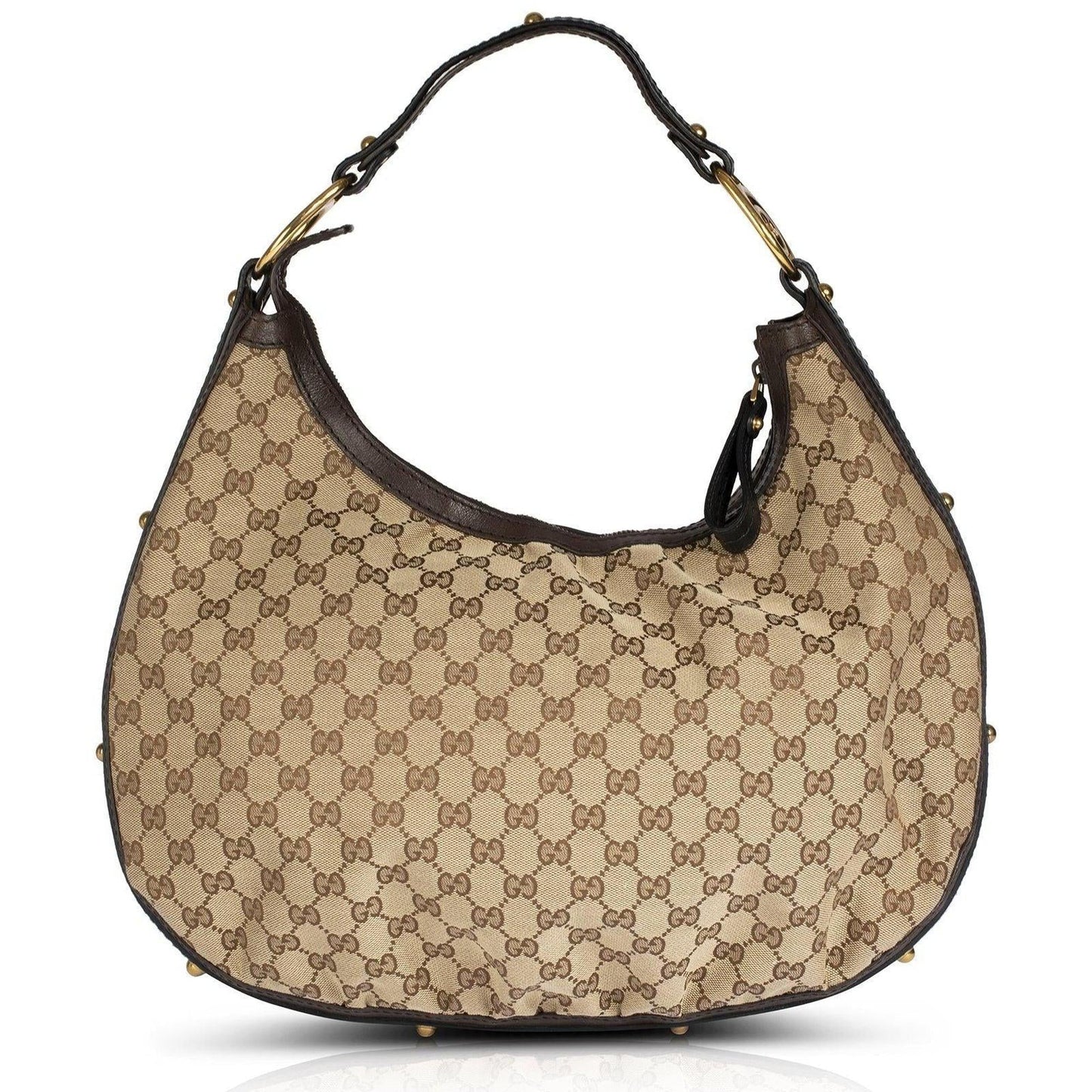 Gucci Medium Interlocking GG Canvas Hobo