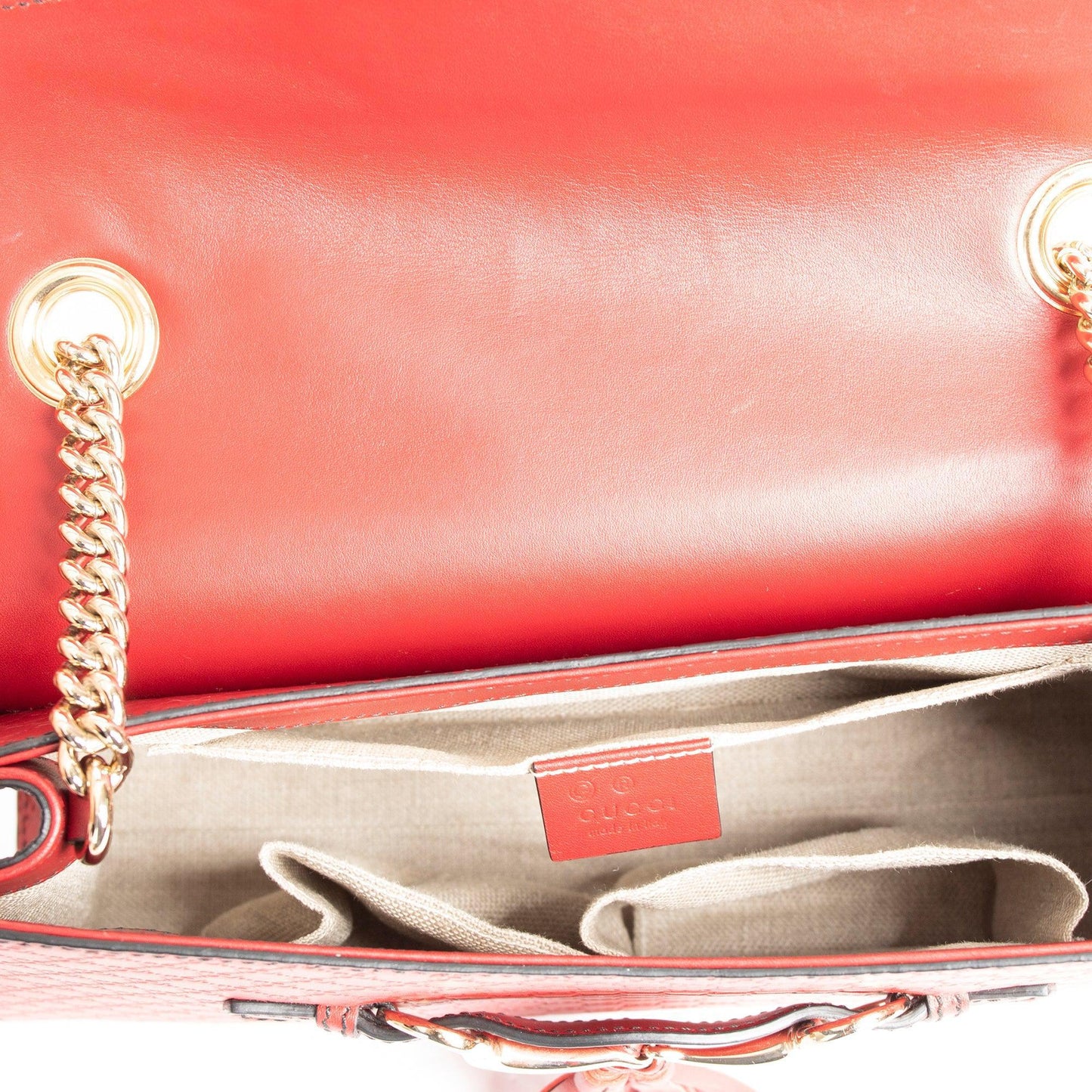 Gucci Medium Microguccissima Emily Chain Shoulder Bag