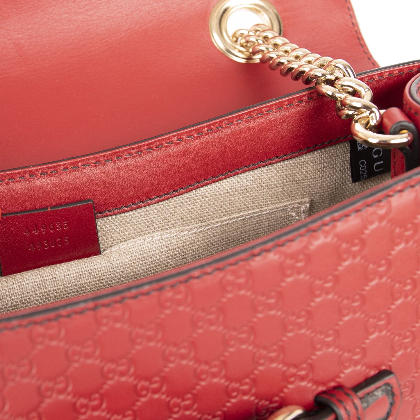 Gucci Medium Microguccissima Emily Chain Shoulder Bag