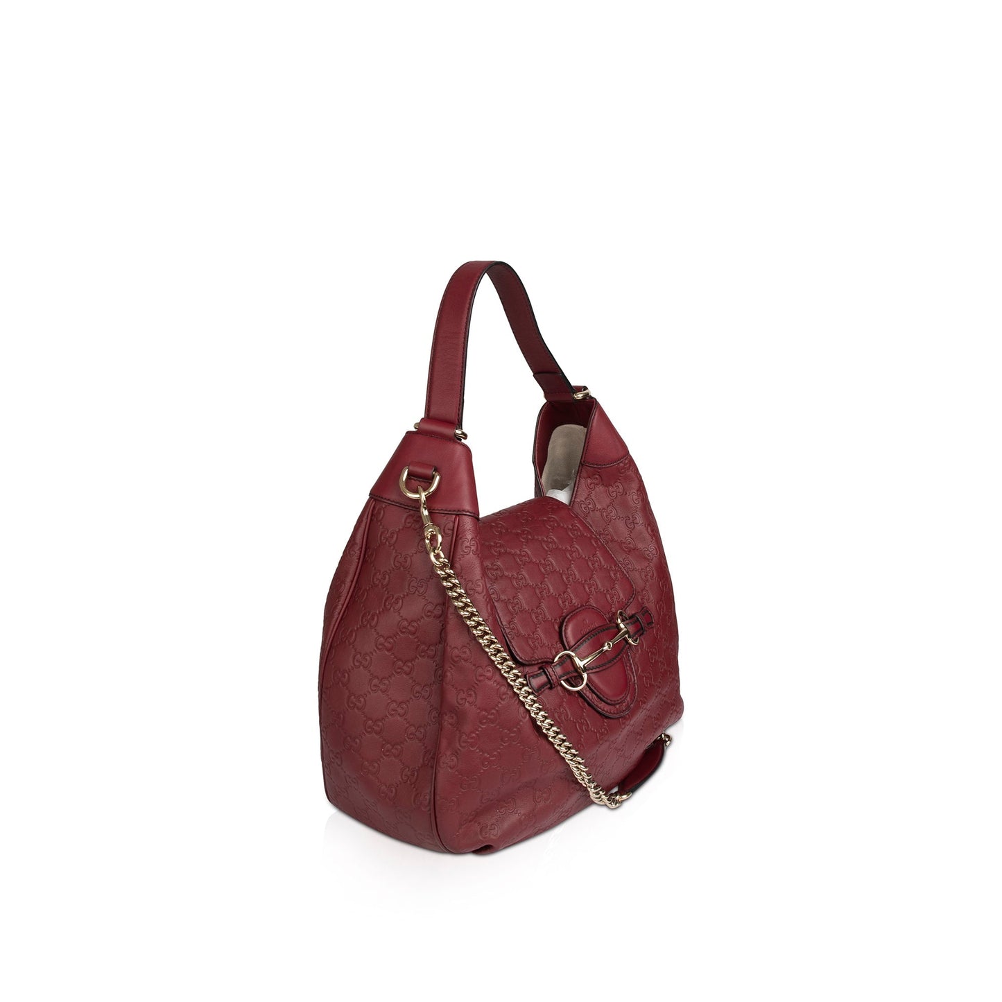 Gucci Medium Signature Leather Emily Hobo