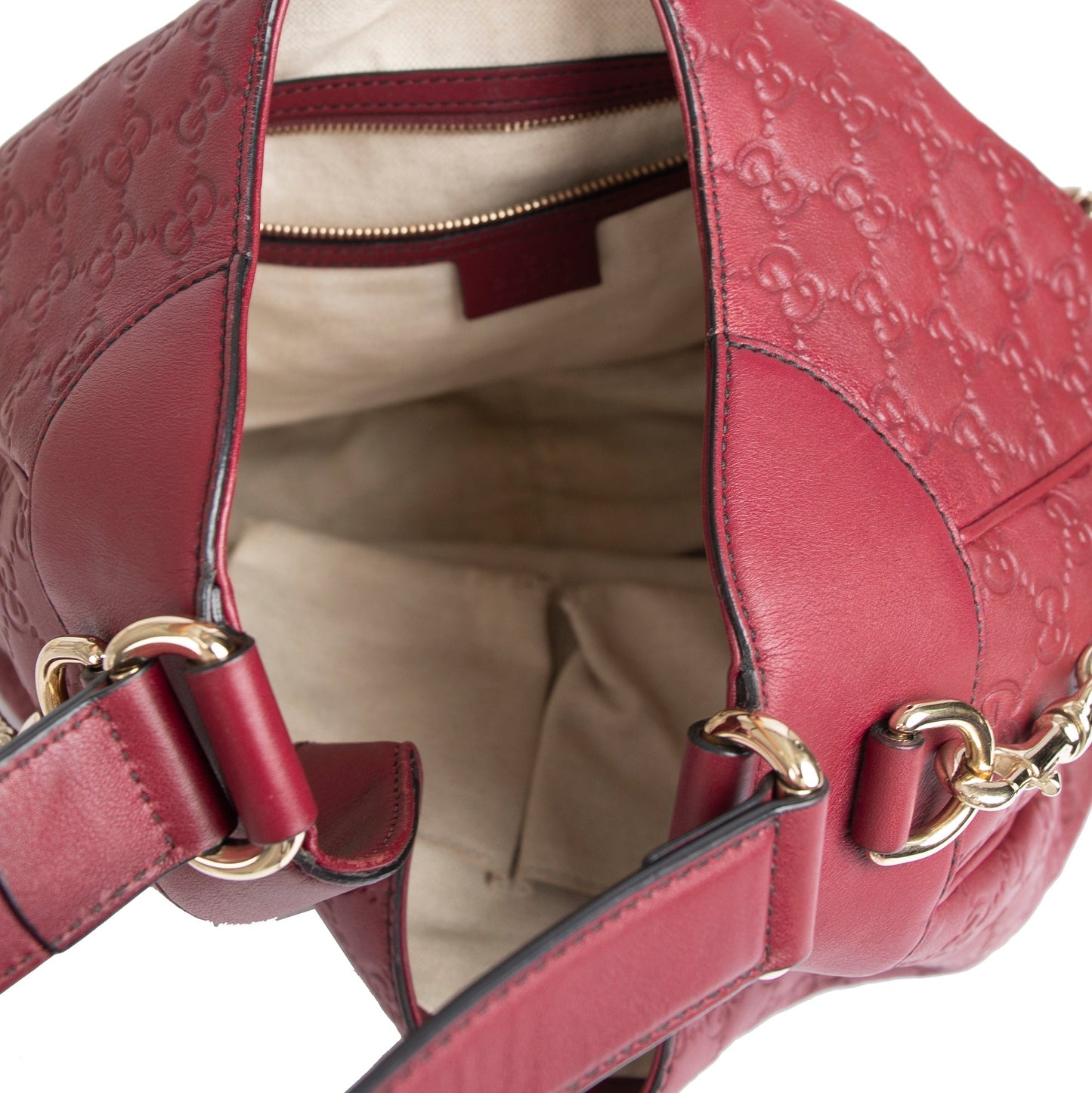 Gucci Medium Signature Leather Emily Hobo