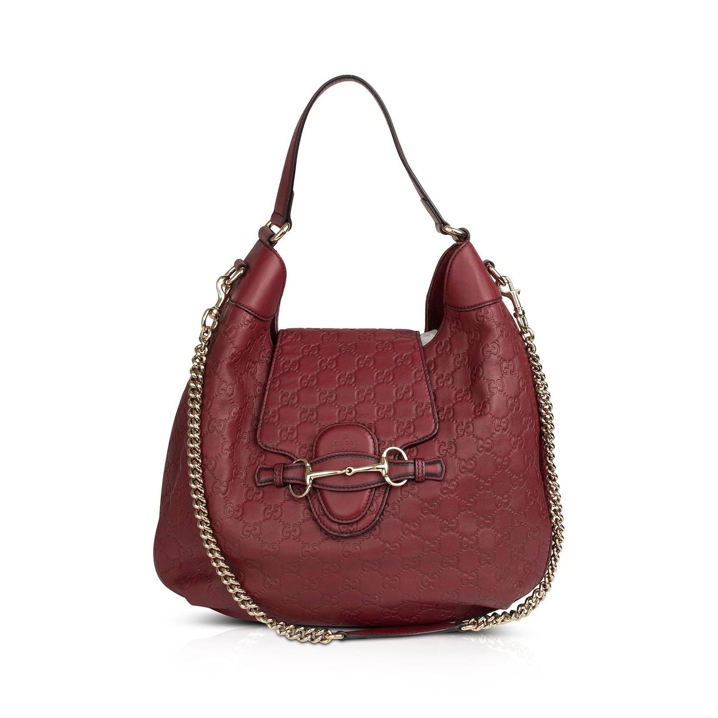 Gucci Medium Signature Leather Emily Hobo