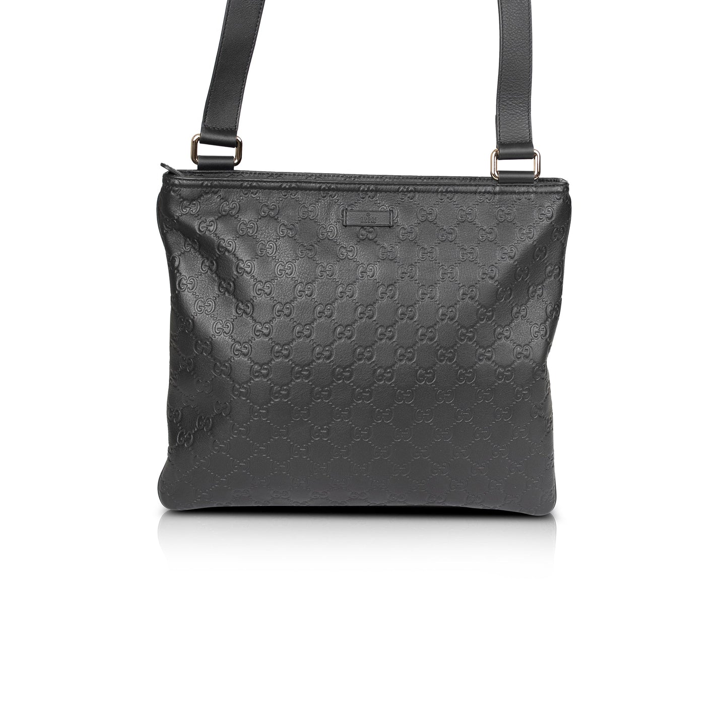 Gucci Medium Signature Leather Messenger Bag