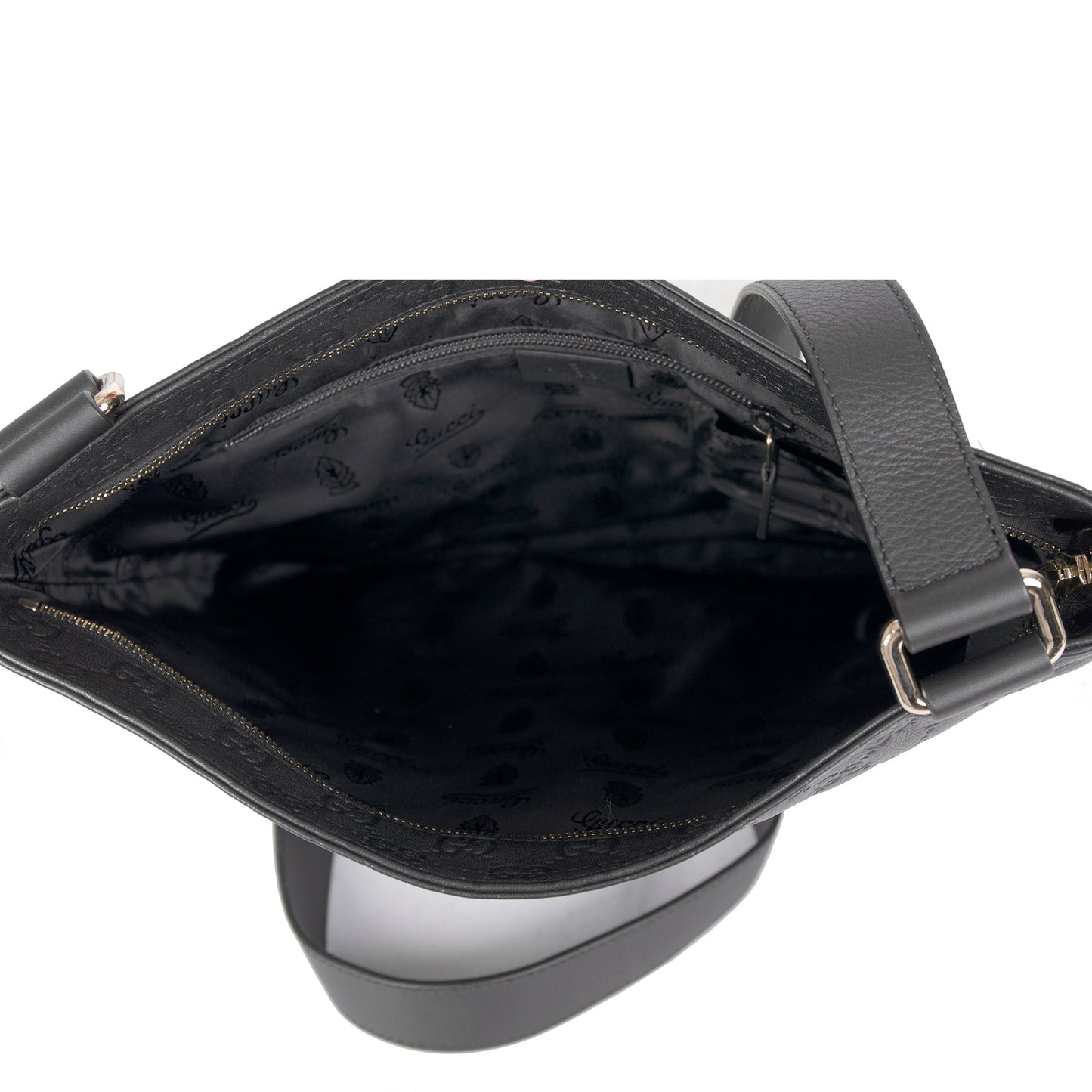 Gucci Medium Signature Leather Messenger Bag
