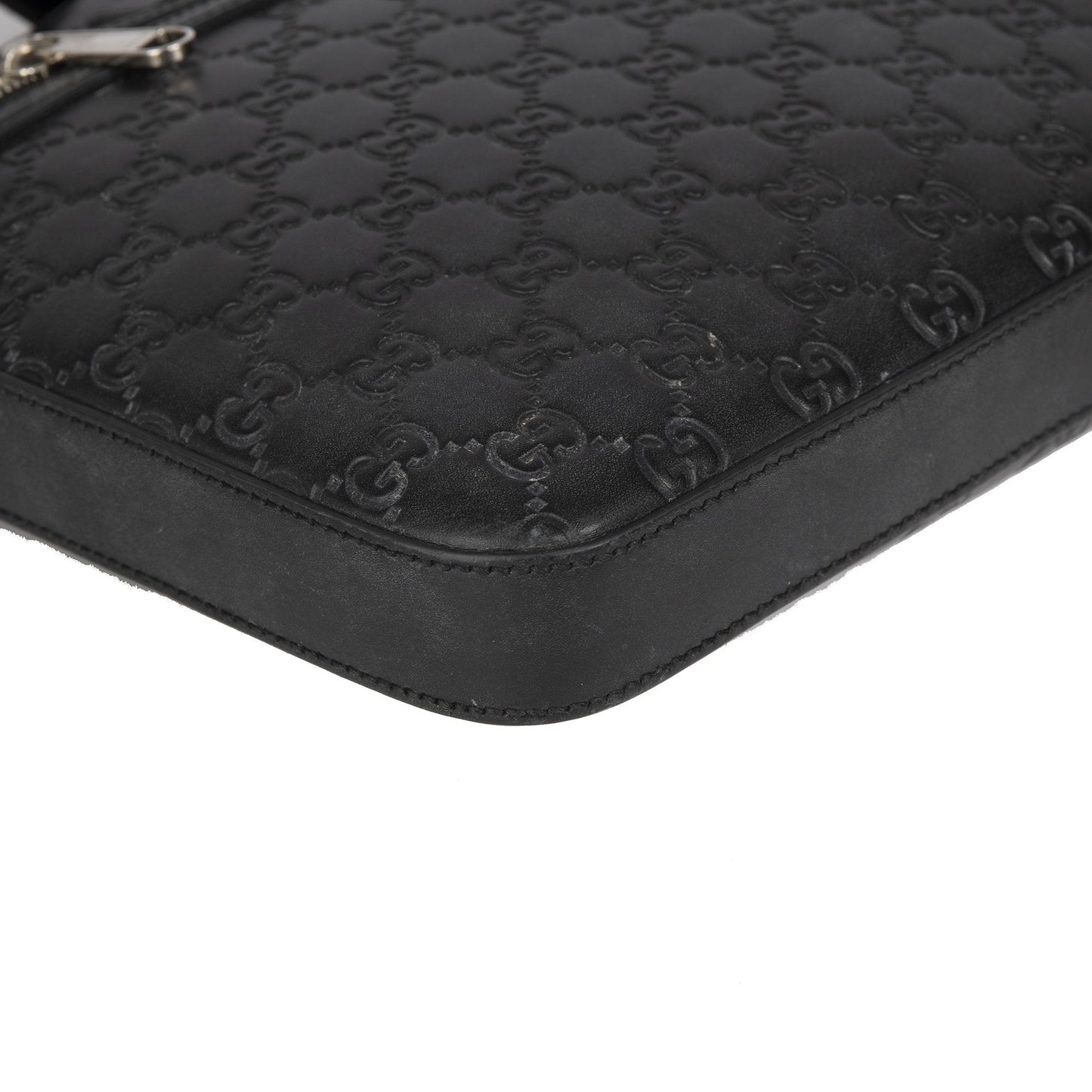 Gucci Medium Signature Leather Messenger Bag