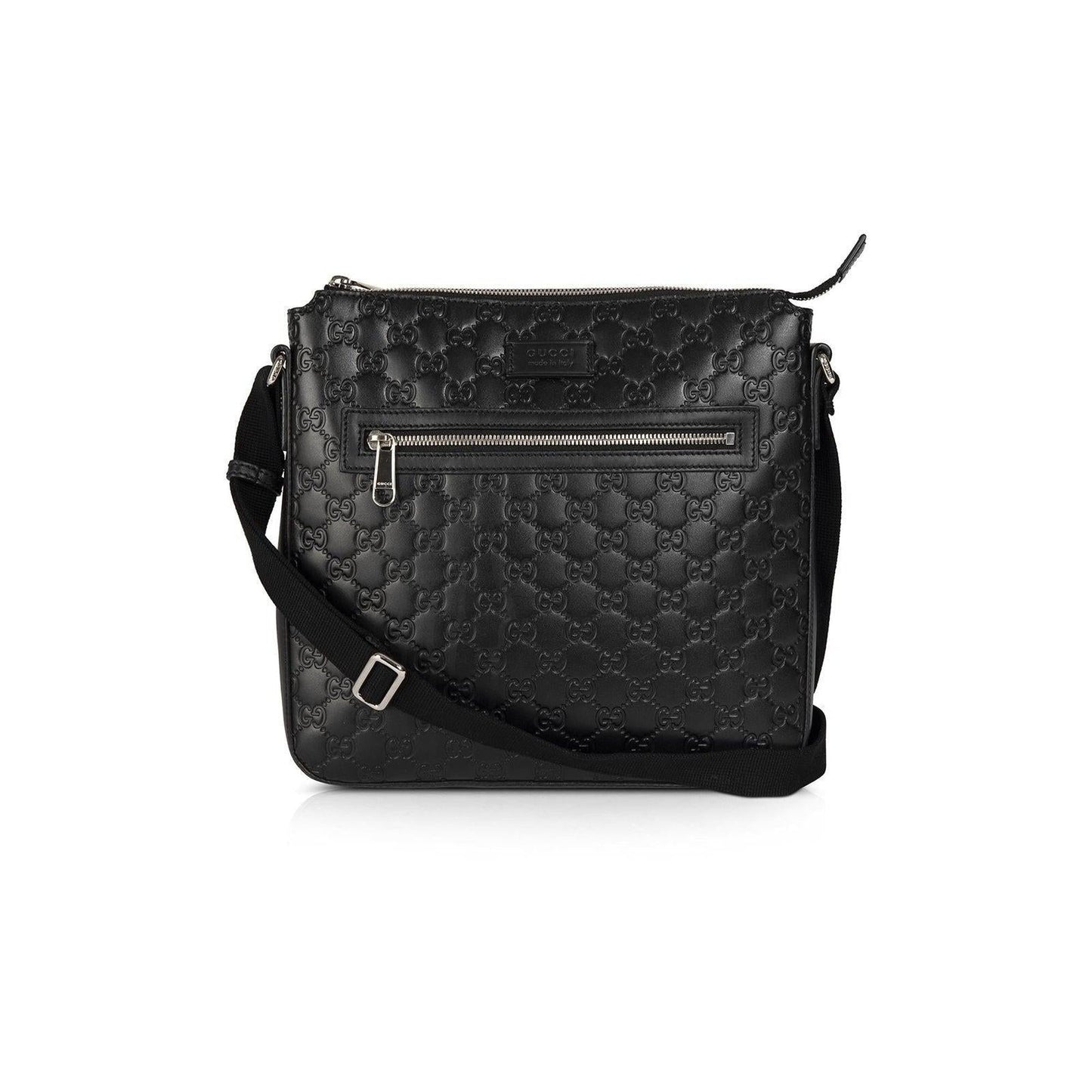 Gucci Medium Signature Leather Messenger Bag
