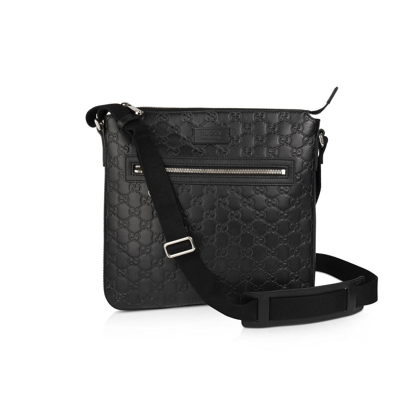 Gucci Medium Signature Leather Messenger Bag