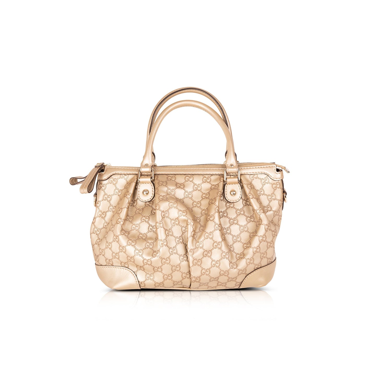 Gucci Medium Signature Leather Sukey Top Handle Bag