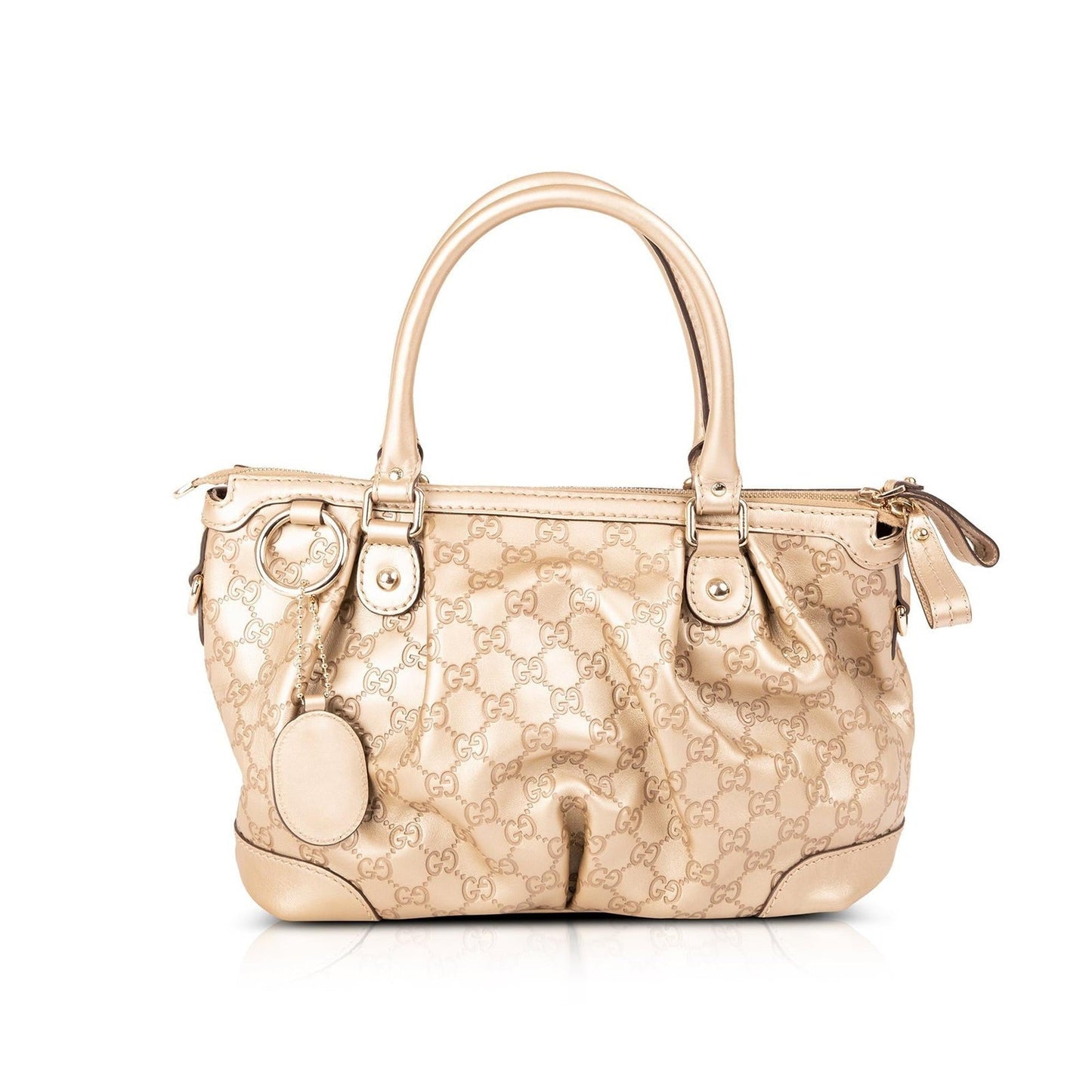 Gucci Medium Signature Leather Sukey Top Handle Bag