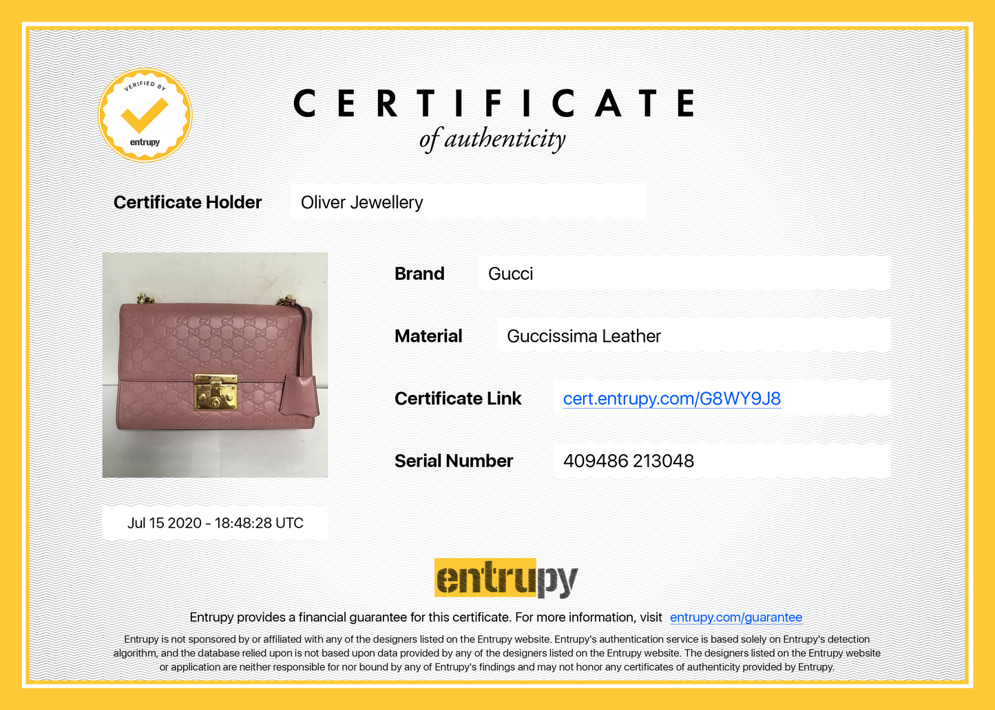 Gucci Medium Signature Padlock Shoulder Bag