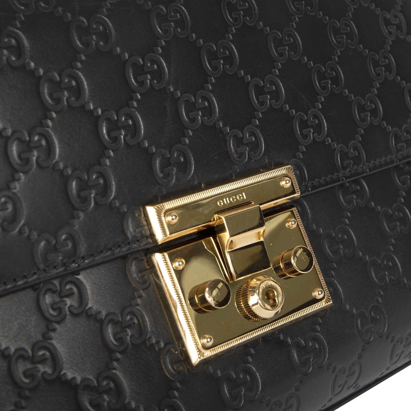 Gucci Medium Signature Padlock Shoulder Bag