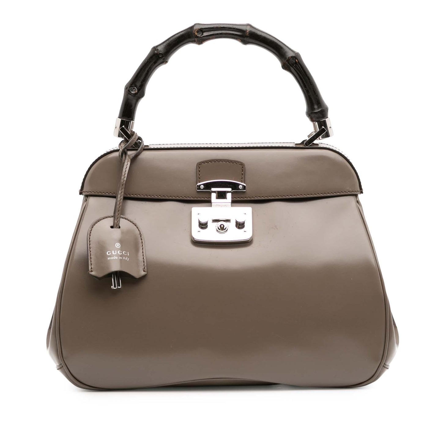 Gucci Medium Smooth Calfskin Bamboo Lady Lock Handbag