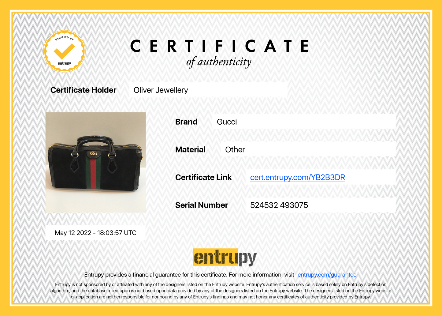 Gucci Medium Suede Ophidia Web Boston Bag