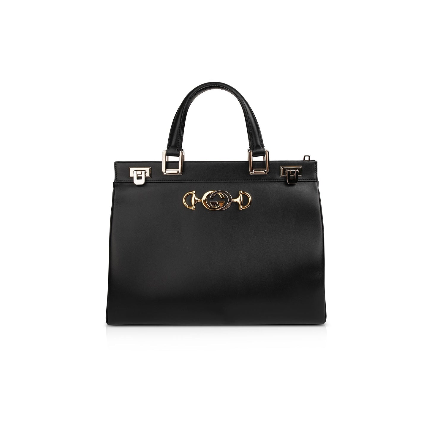 Gucci Medium Zumi Leather Top Handle Bag