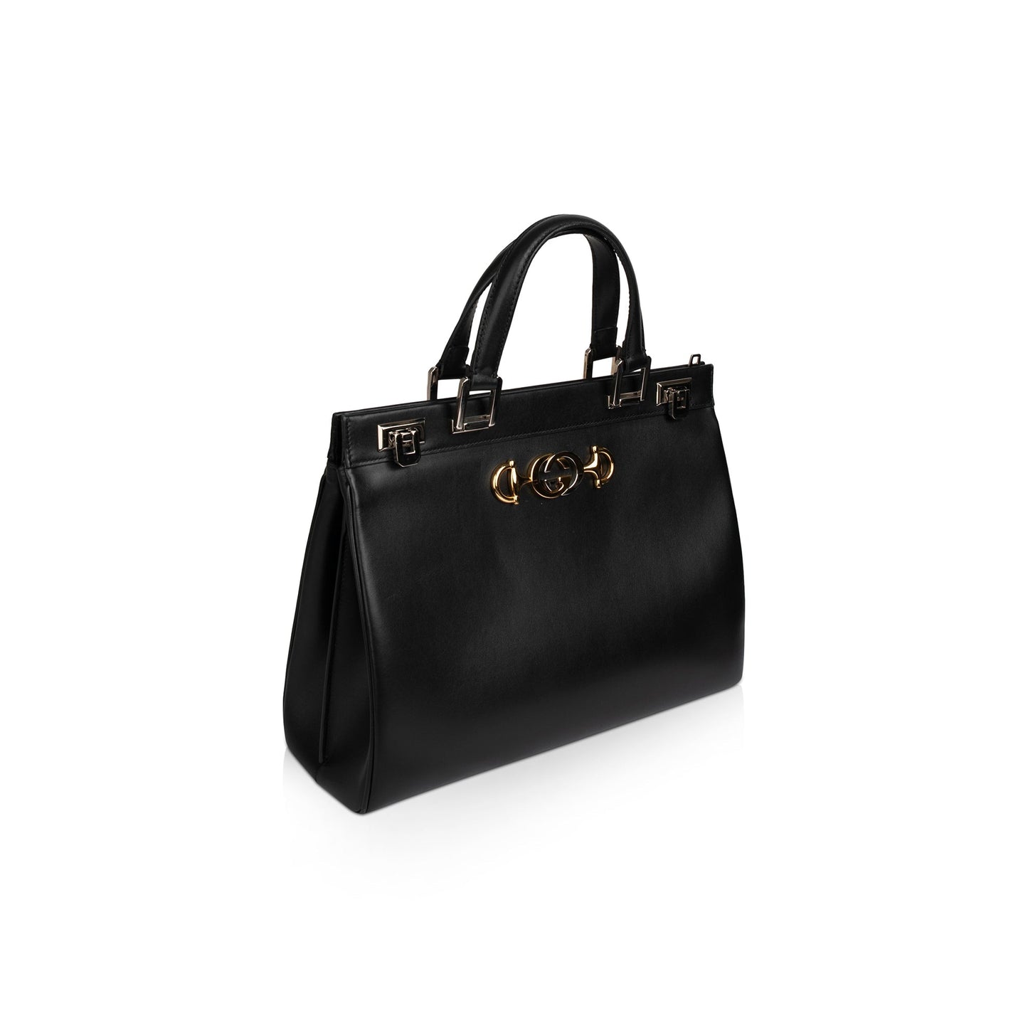 Gucci Medium Zumi Leather Top Handle Bag