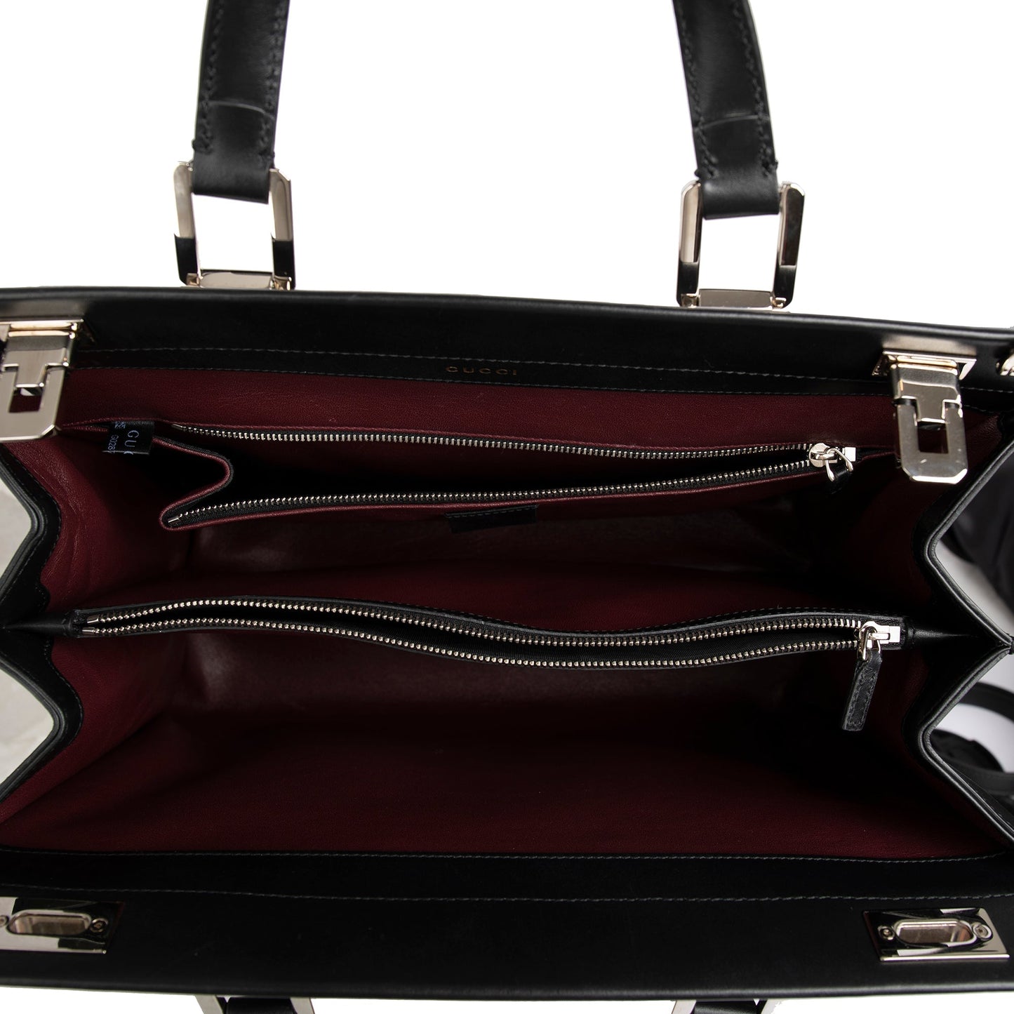 Gucci Medium Zumi Leather Top Handle Bag