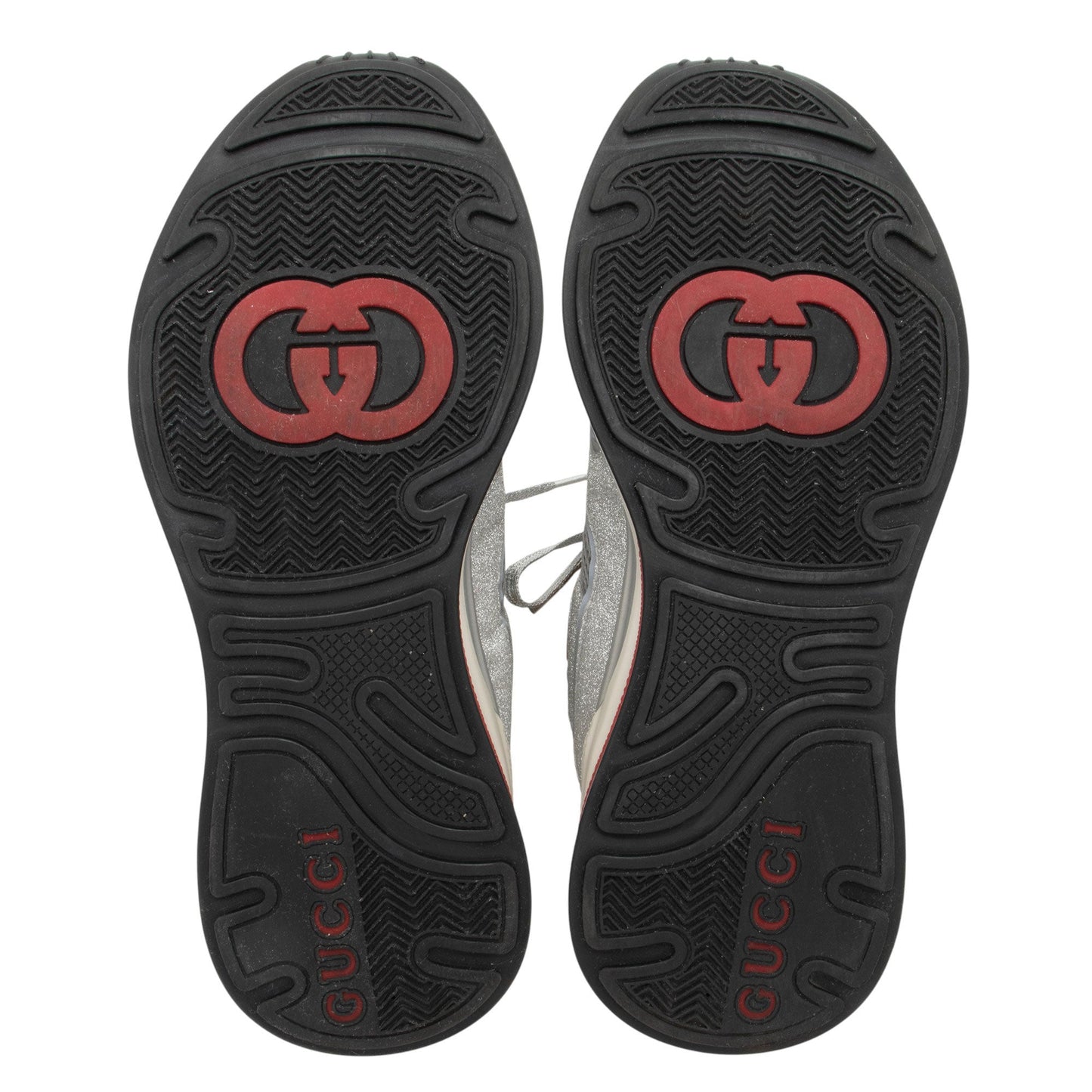 Gucci Metallic Calfskin Ultrapace Sneakers - Size 10.5 / 40.5
